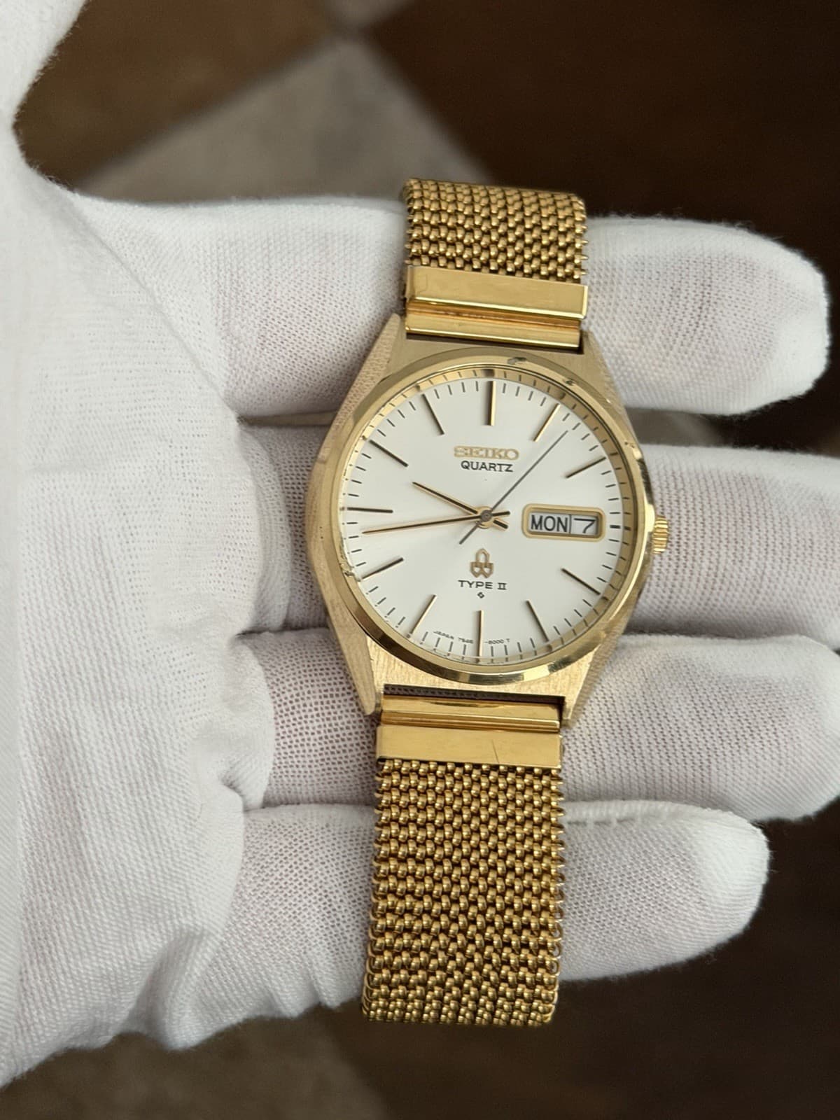 Rare Vintage Seiko Quartz Type II 7546-8000 Men’s Classic Dress Watch JDM 1970s - Image 1