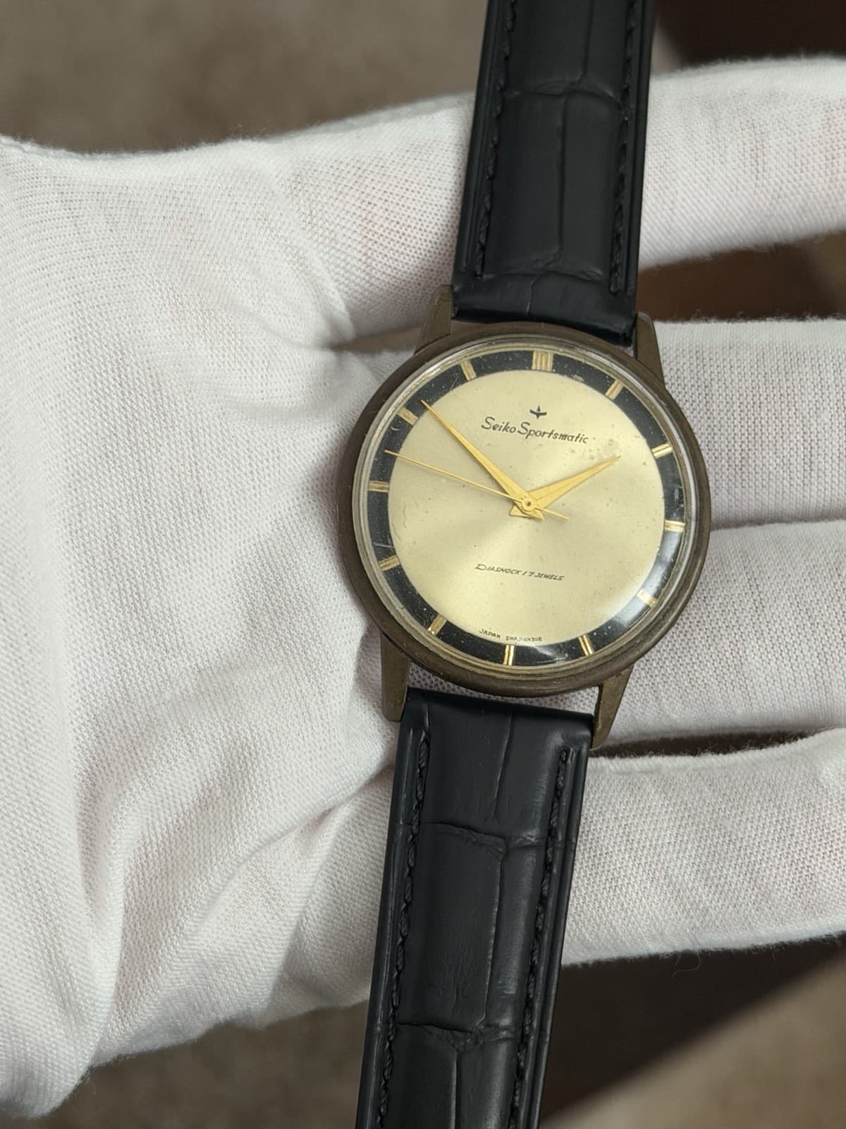 Rare Vintage Seiko Sportsmatic J14103D Men’s 17J Automatic Dress Watch JDM 1960s