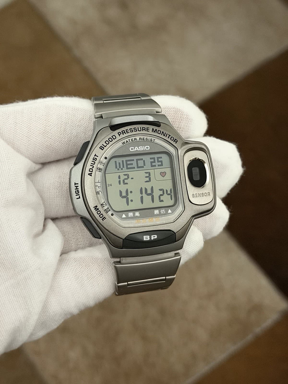 Rare Vintage Casio BP-1B Blood Pressure Monitor Men’s Digital Sports Watch JDM - Image 1