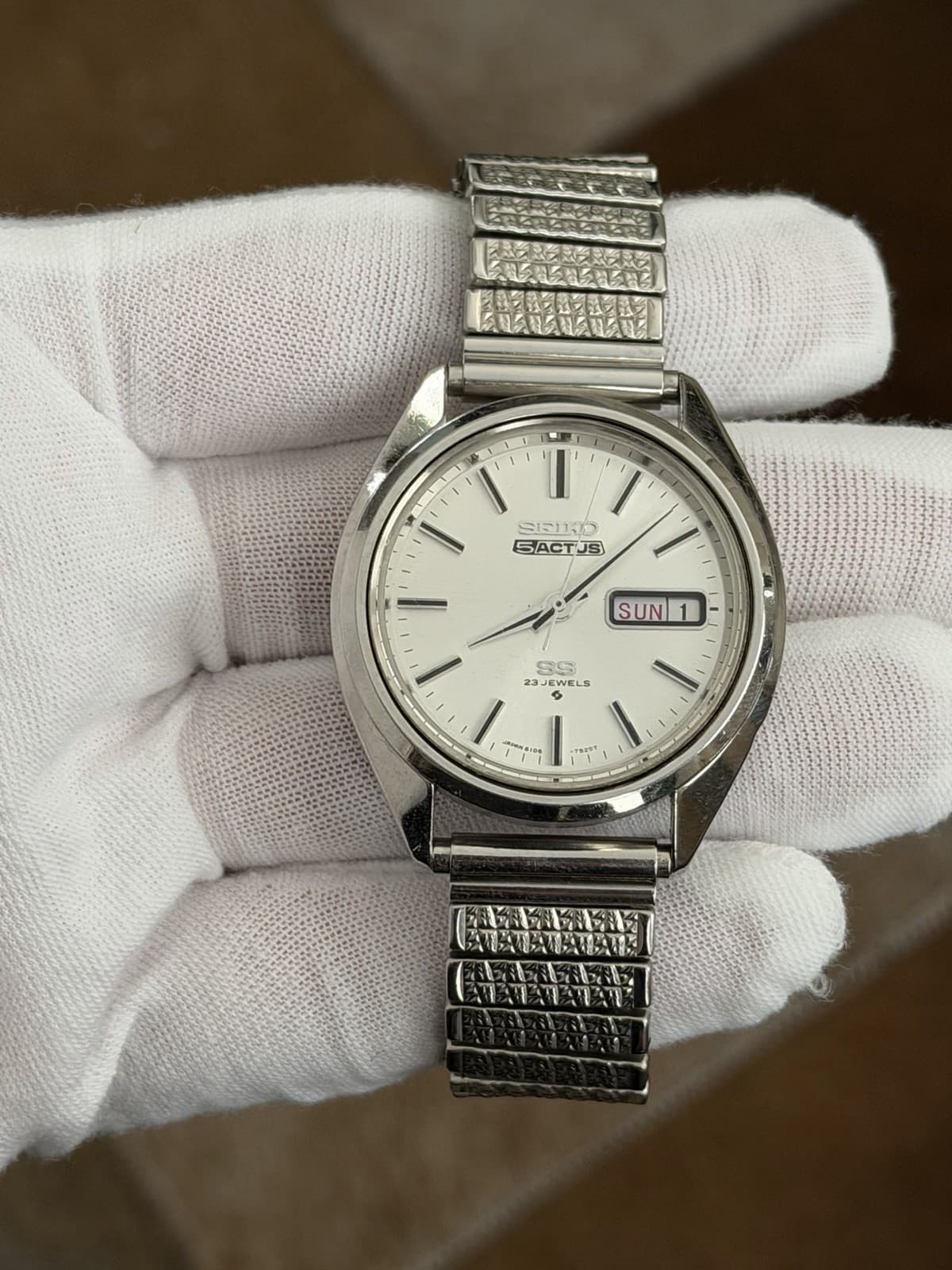 Rare Vintage Seiko 5 Actus 6106-7480 Men’s Automatic Dress Sports Watch JDM 70s - Image 1