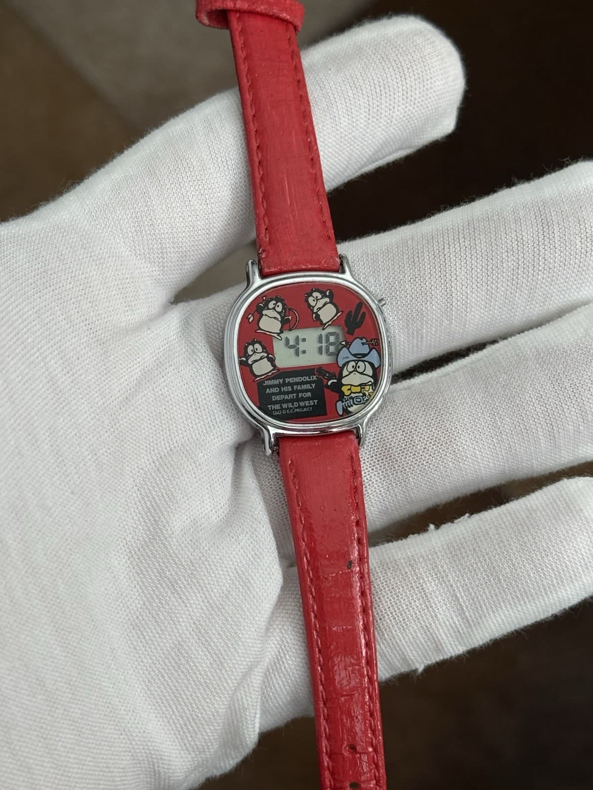 Rare Vintage Citizen Q&Q Jimmy Pendolix Wild West Digital Watch JDM 1980s - Image 1