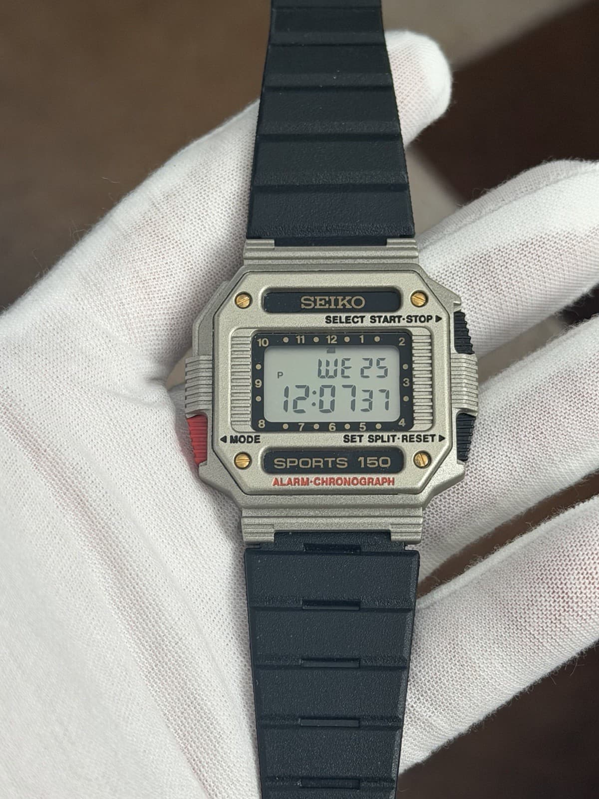 Rare Vintage Seiko A906-4A00 Men’s Alarm Chronograph Digital Sports Watch JDM