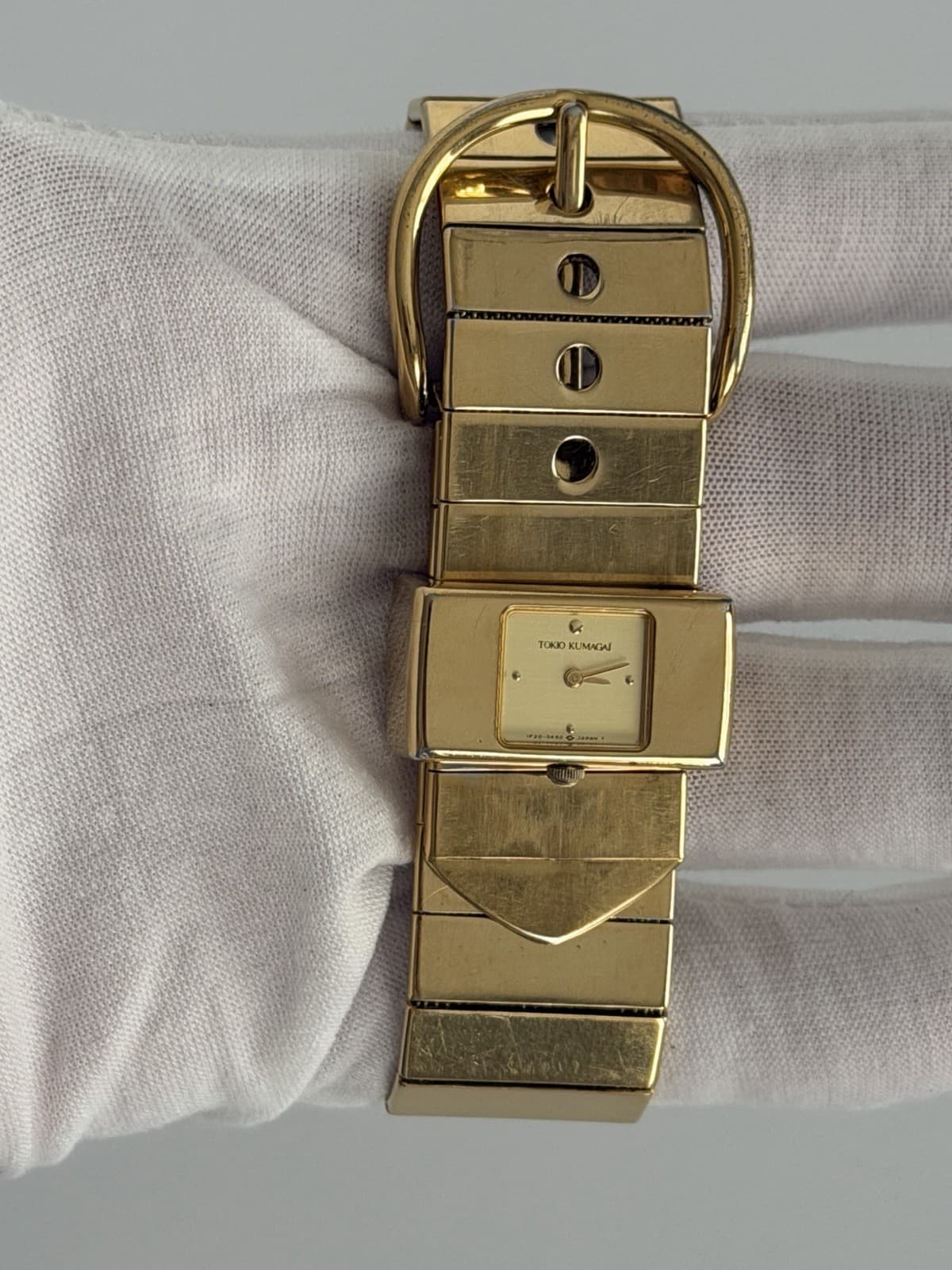 Seiko Tokio Kumagai 1F20-5E30 Vintage Belt Bracelet Dress Watch JDM 1980s