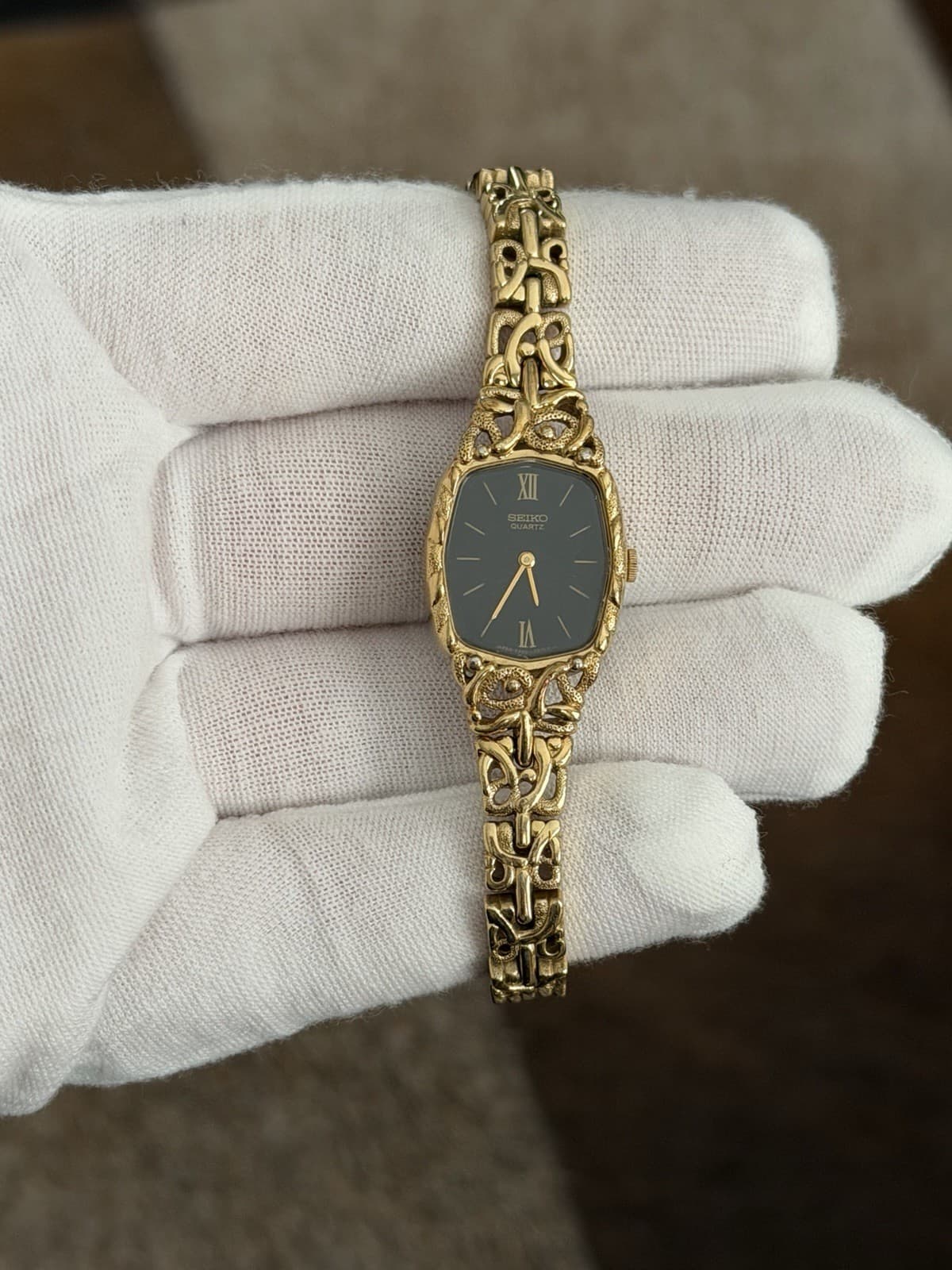 Rare Vintage Seiko Quartz 2320-6140 Ladies Fancy Bracelet Dress Watch JDM 1960s - Image 1