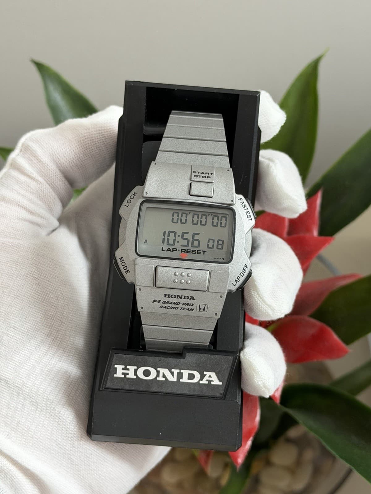 NOS Rare Vintage Seiko Honda F1 Grand Prix Racing Team Sports Watch A781-4010 - Image 1