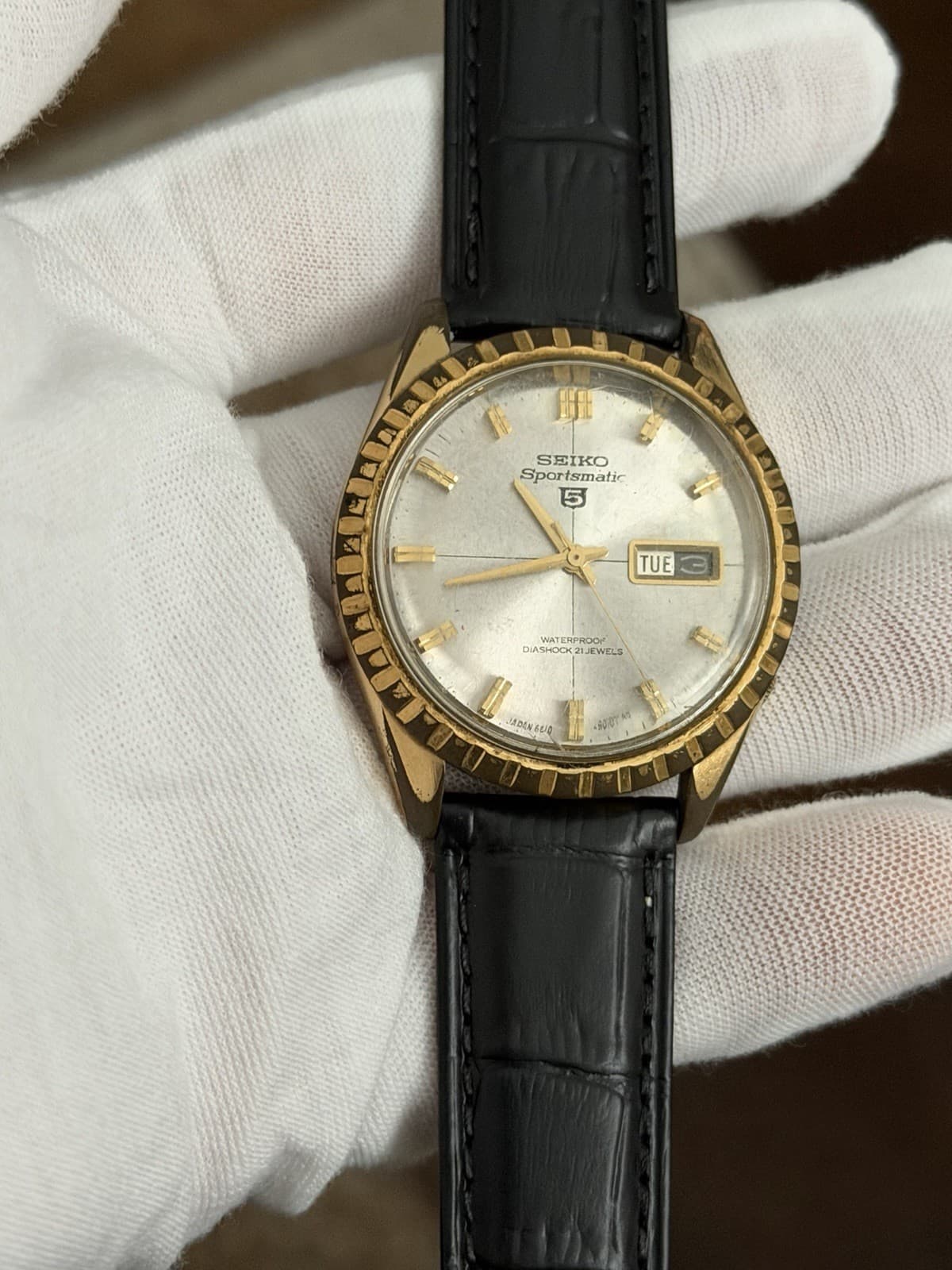 Rare Vintage Seiko 5 Sportsmatic 6619-9000 Men’s Automatic Dress Watch JDM 1960s - Image 1