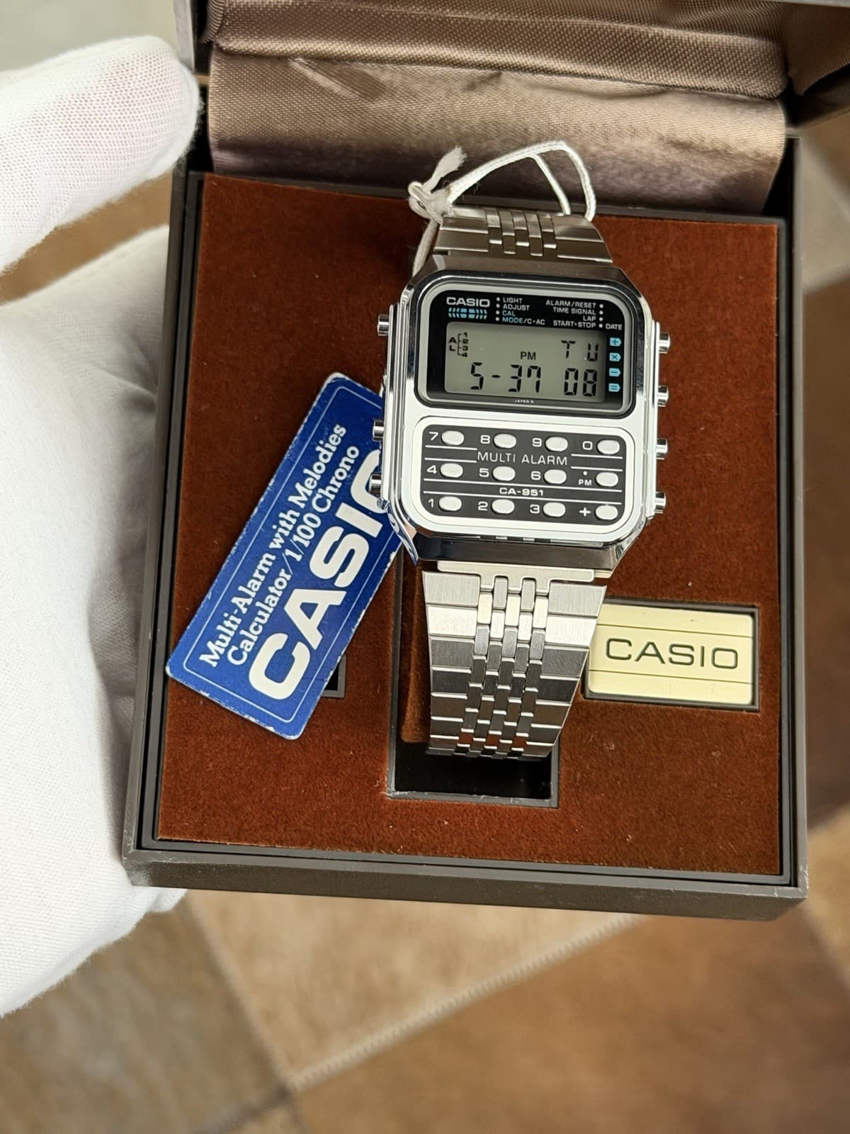 NOS Rare Vintage Casio Multi Alarm CA-951 Men’s Digital Calculator Watch JDM 80s - Image 1