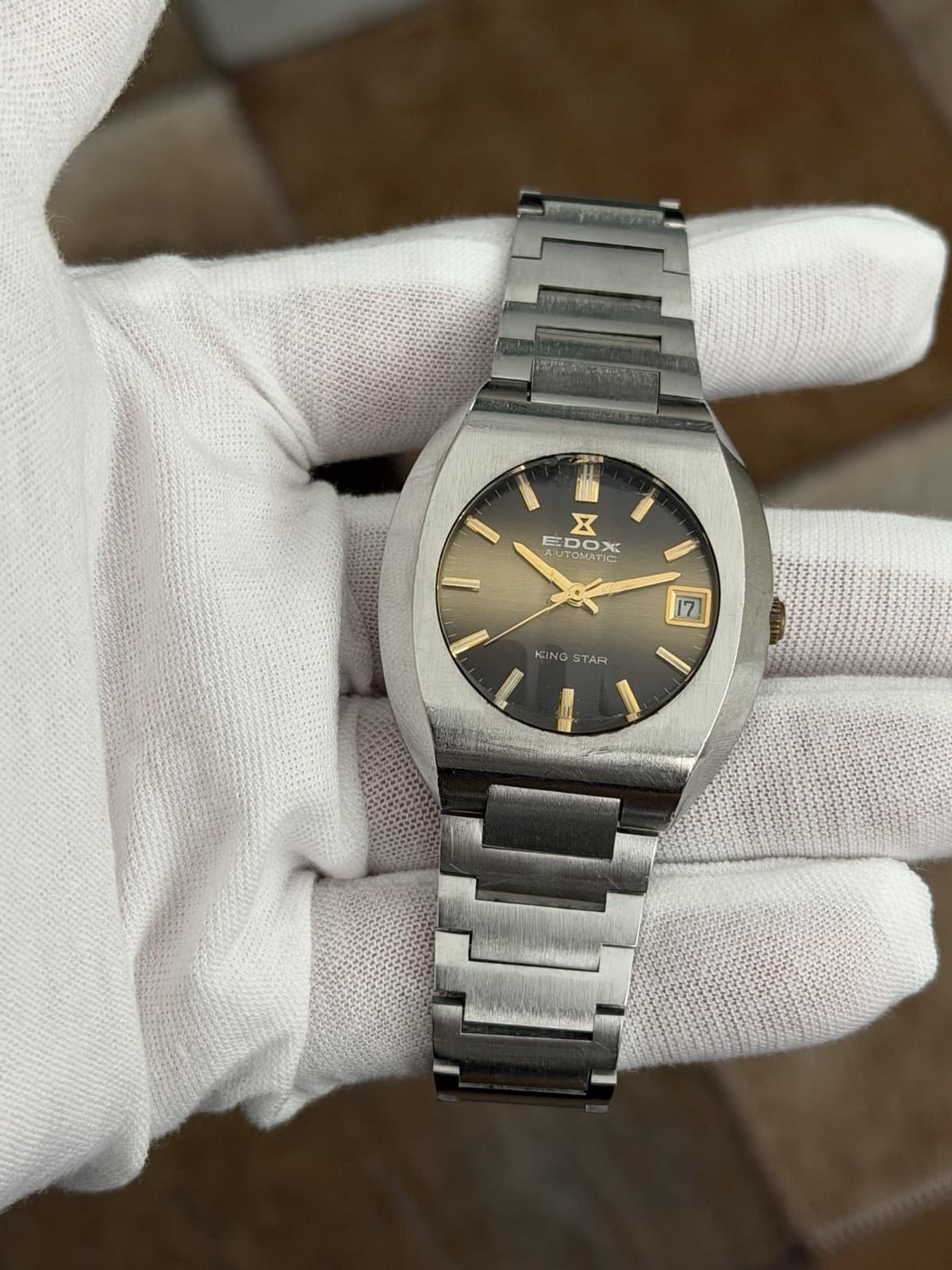 Rare Vintage Edox King Star 200251 Men’s Automatic Dress Sports Watch JDM 1970s - Image 1