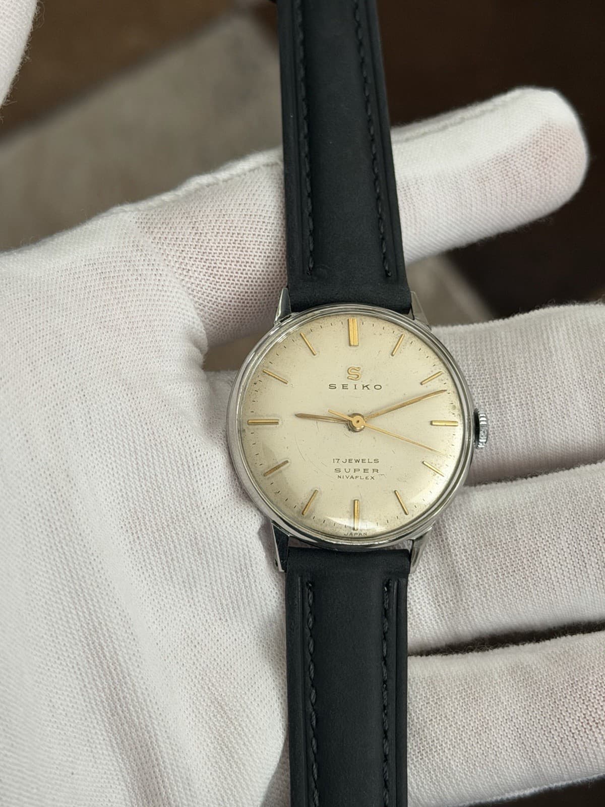 Rare Vintage Seiko Super S14003 Seikosha 17J Men’s Classic Dress Watch JDM 1950s - Image 1
