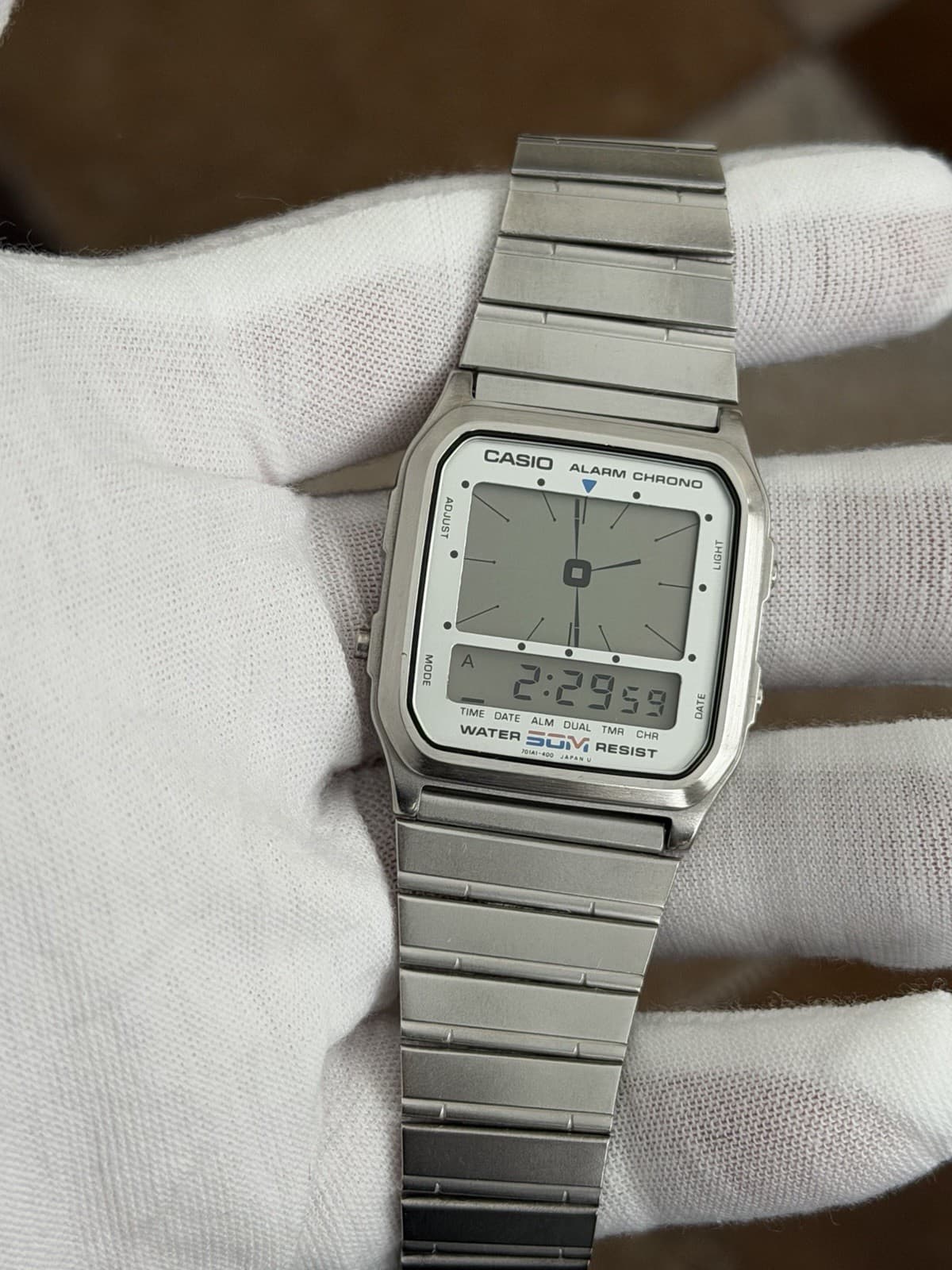 Rare Vintage Casio AE-60W Men’s Alarm Chronograph Digital Sports Watch JDM 1980s