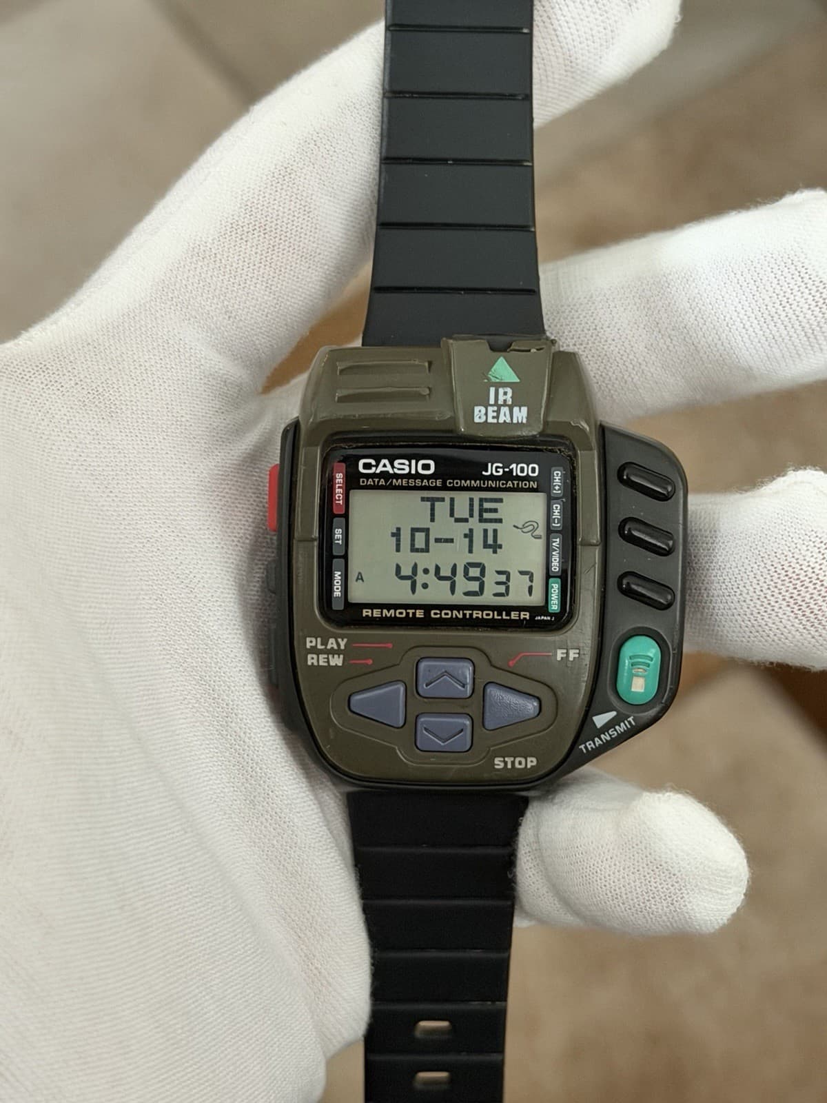 Rare Vintage Casio Super Cyber Cross JG-100 Men’s Digital Game Watch JDM 1990s - Image 1