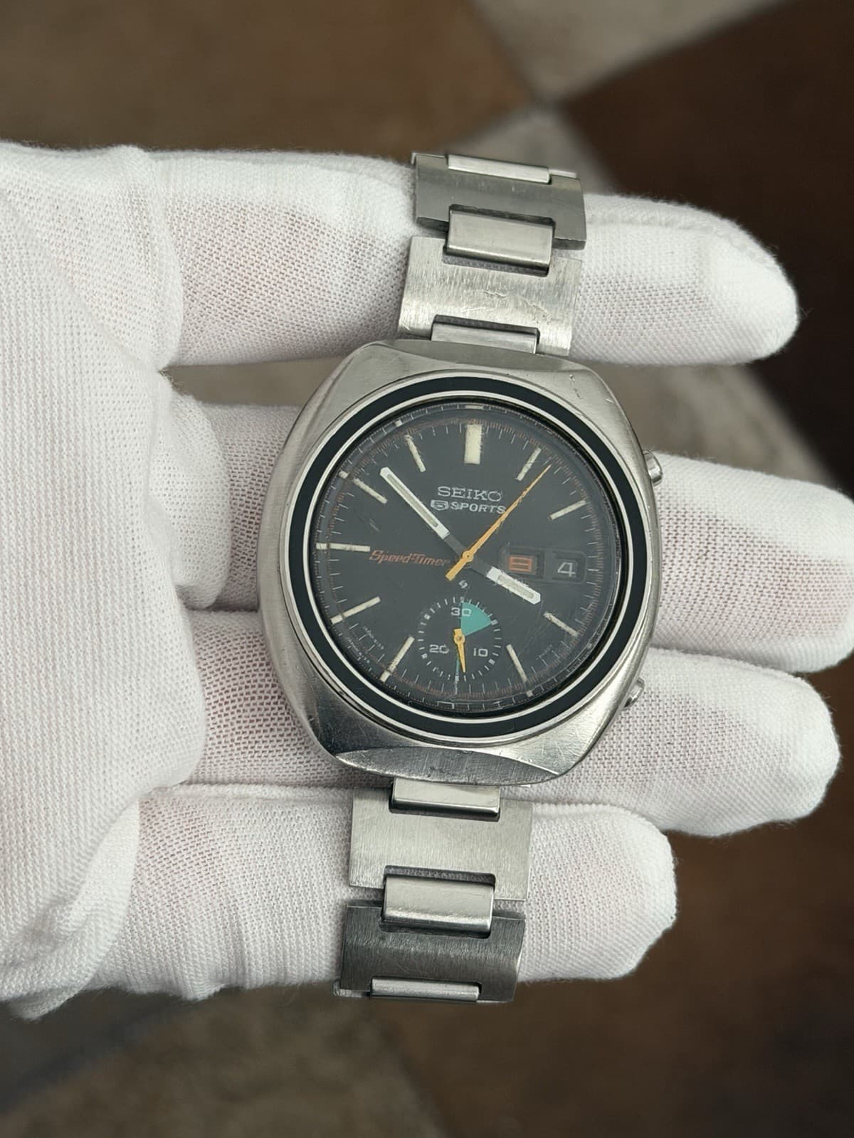 Rare Vintage Seiko 5 Sports Speedtimer 6139-8002 Men’s Chronograph Watch JDM 70s