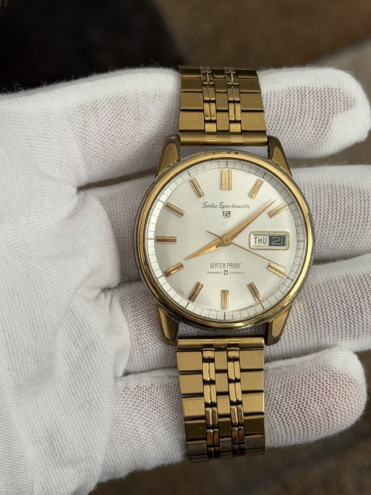 Rare Vintage Seiko 5 Sportsmatic 6619-8070 Men’s Automatic Dress Watch JDM 1960s - Image 1