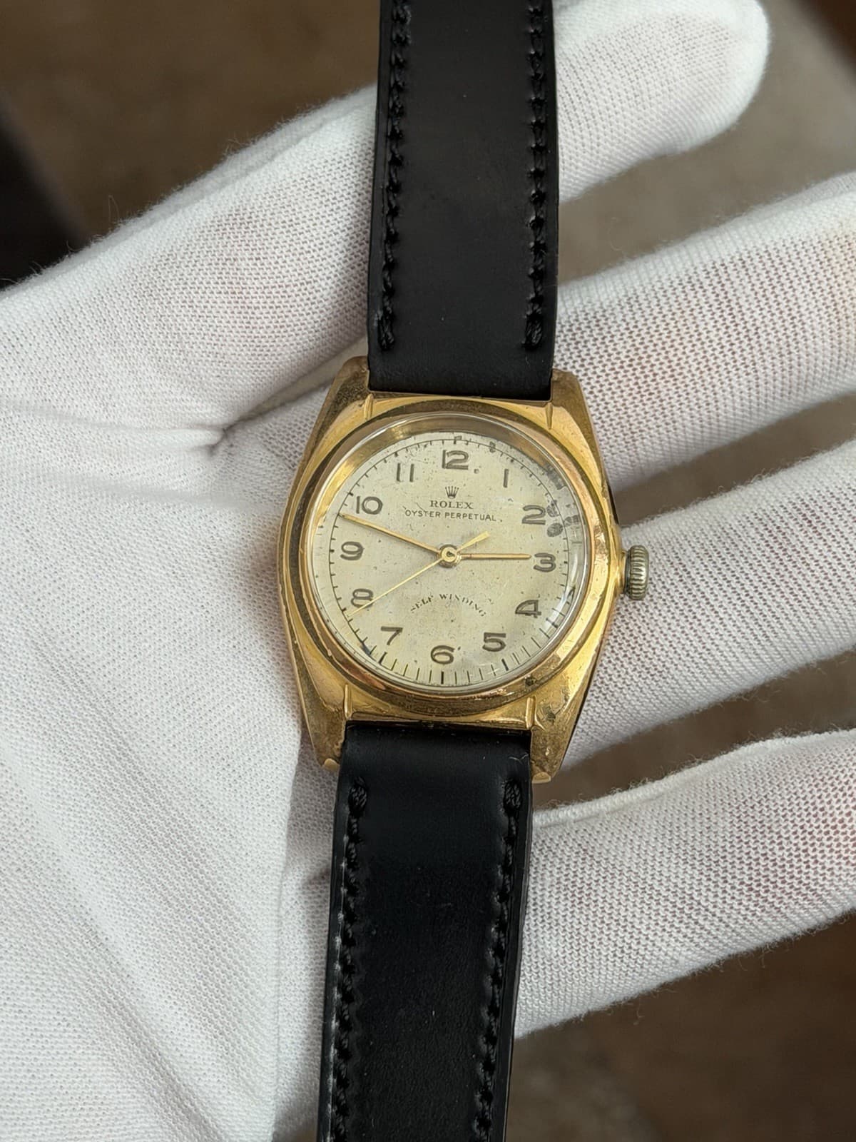 Vintage Rolex Oyster Perpetual Bubbleback 2940 WW2 Men’s Watch - Image 1