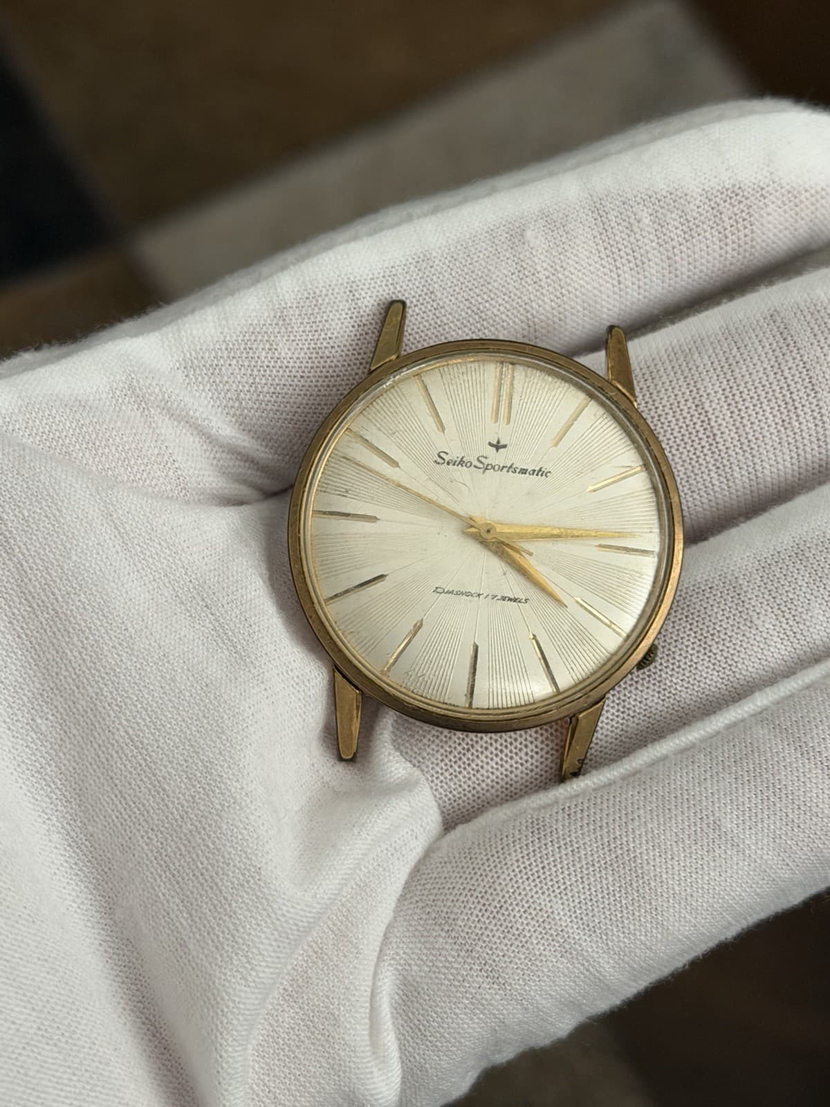 Rare Vintage Seiko Sportsmatic 15017 Men’s 17J Automatic Dress Watch JDM 1960s - Image 1