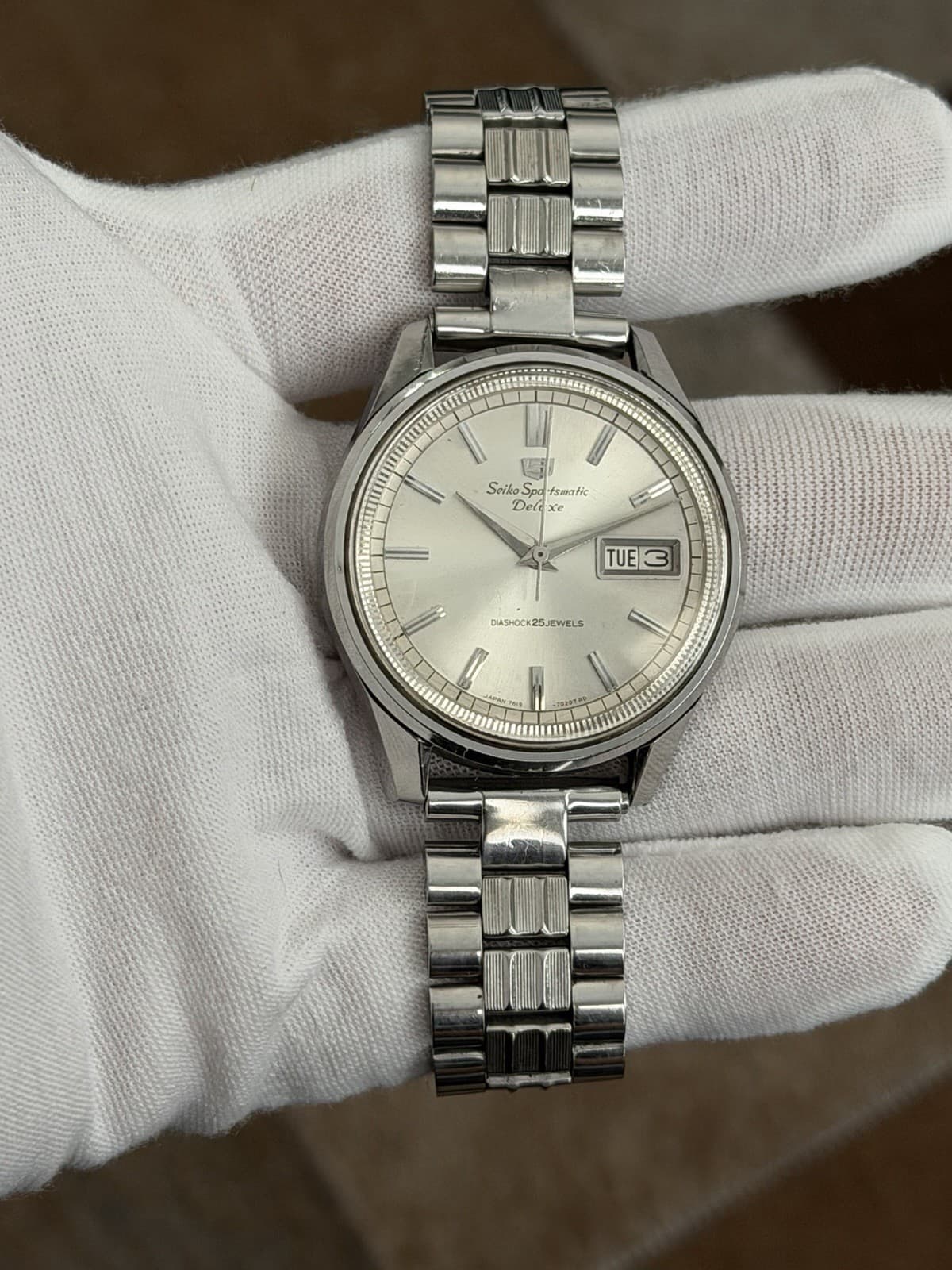 Rare Vintage Seiko 5 Sportsmatic Deluxe 7619-7010 Men’s Automatic Watch JDM 60s - Image 1