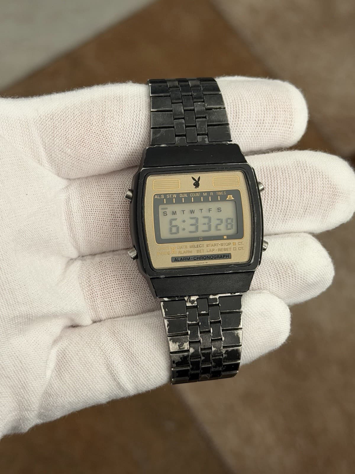 Rare Vintage Seiko x Playboy Y749-4000 Men’s Digital Sports Watch JDM 1980s - Image 1