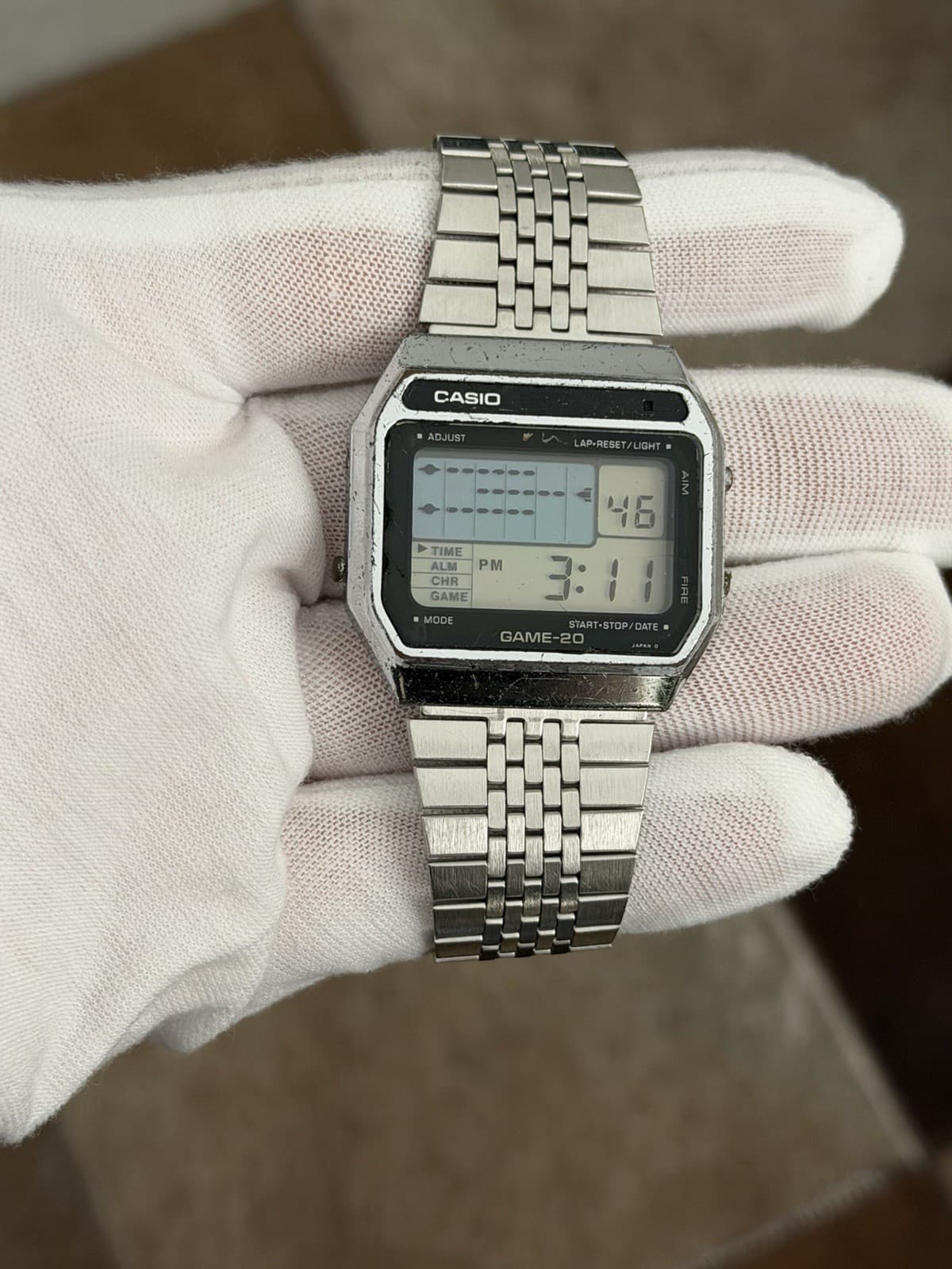 Rare Vintage Casio GAME-20 GM-20 Men’s Digital Game Watch JDM 1980s Module 165 - Image 1