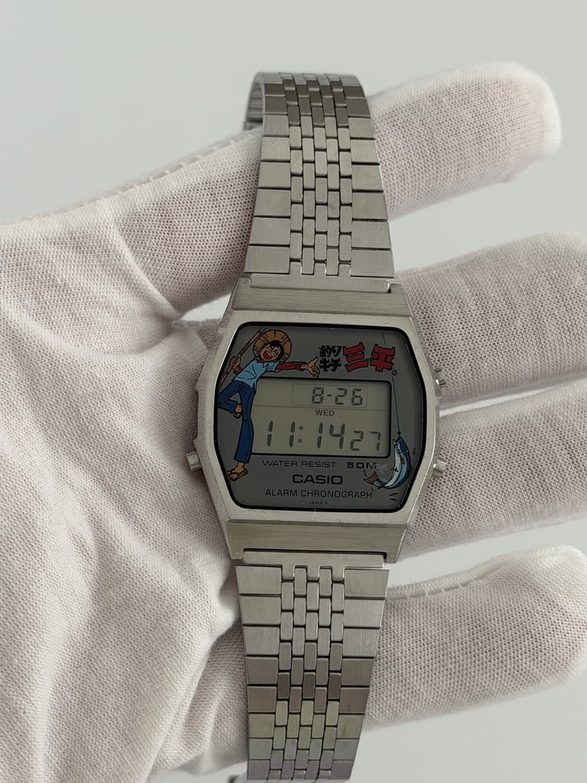 Casio W-30 Sanpei Fisherman Vintage Digital Watch JDM 1980s Module 152