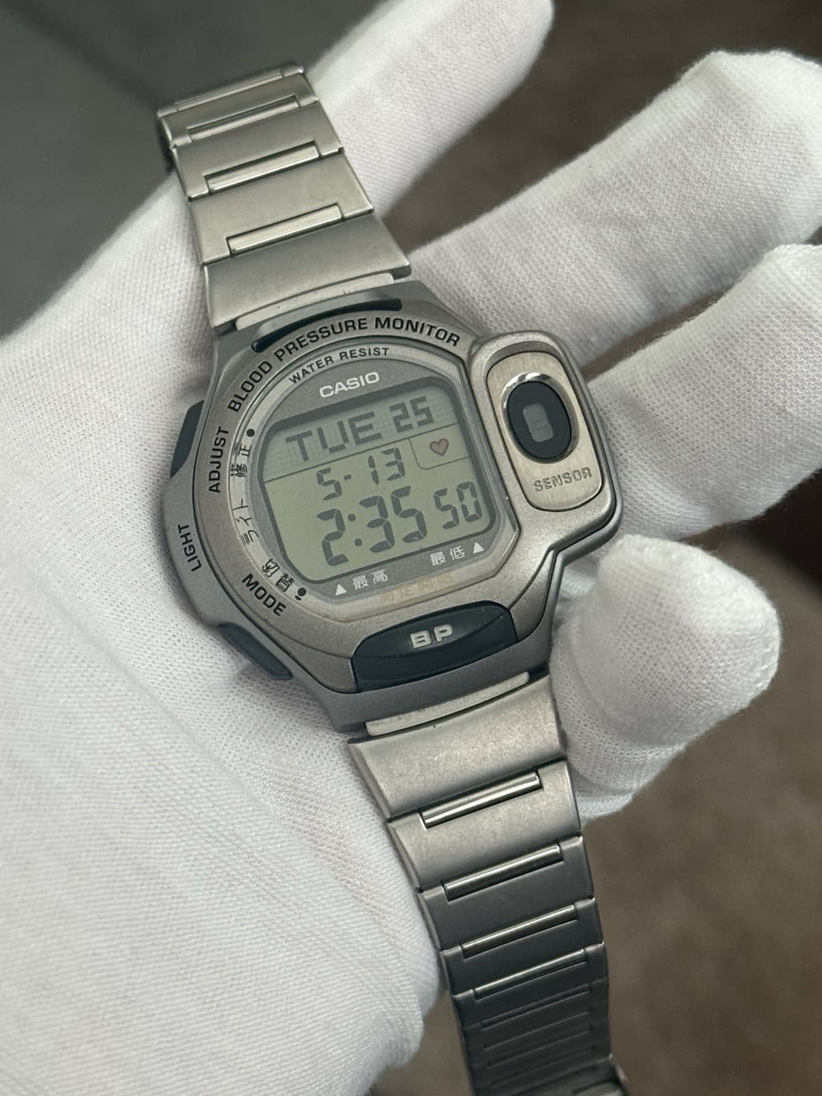 Rare Vintage Casio BP-1B Blood Pressure Monitor Men’s Digital Sports Watch JDM - Image 1