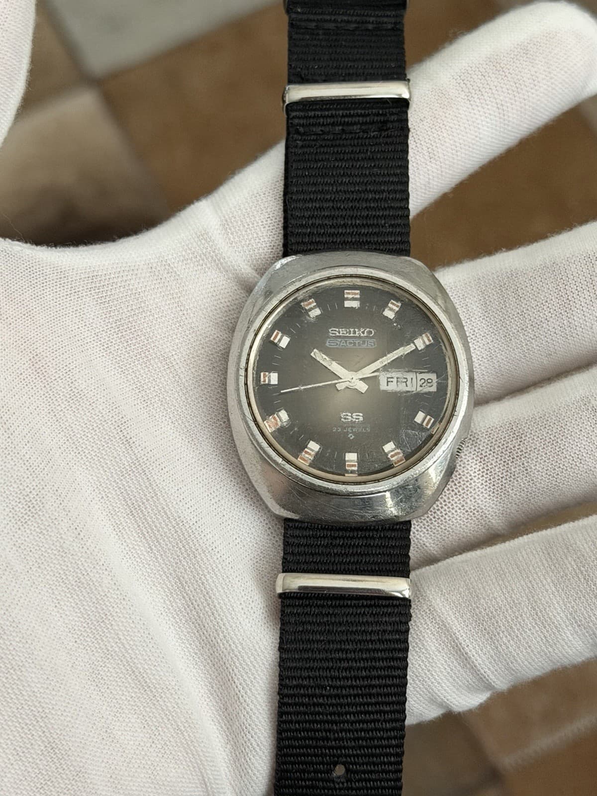 Rare Vintage Seiko 5 Actus 6106-7590 Men’s Automatic Dress Sports Watch JDM 70s
