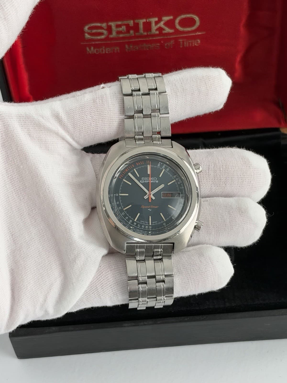 Seiko 5 Sports Speedtimer 7017-8000 Men’s Vintage Chronograph Watch JDM 1970s - Image 1
