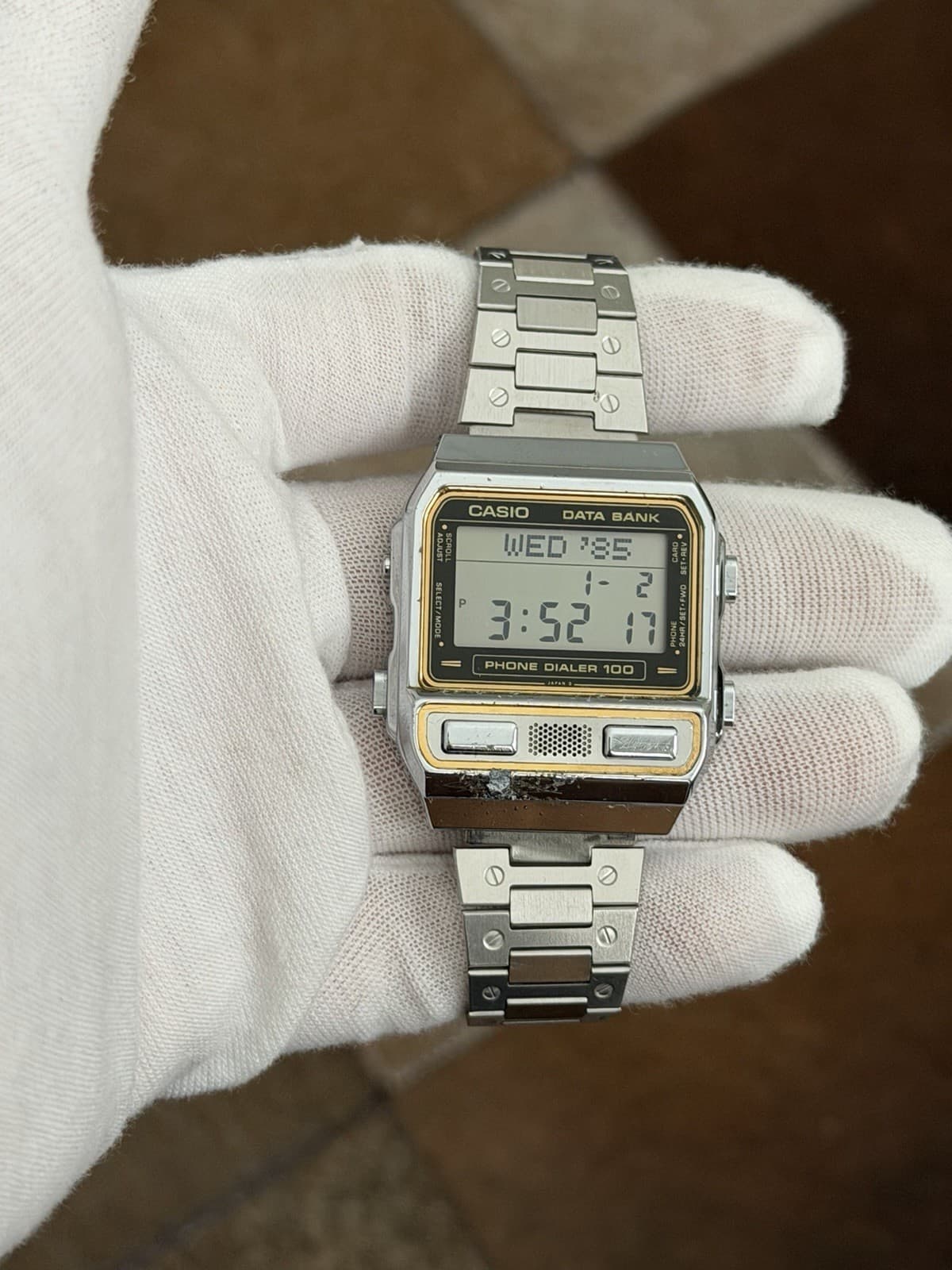 Rare Vintage Casio Phone Dialer 100 Databank DBA-900 Men’s Digital Watch JDM 80s - Image 1