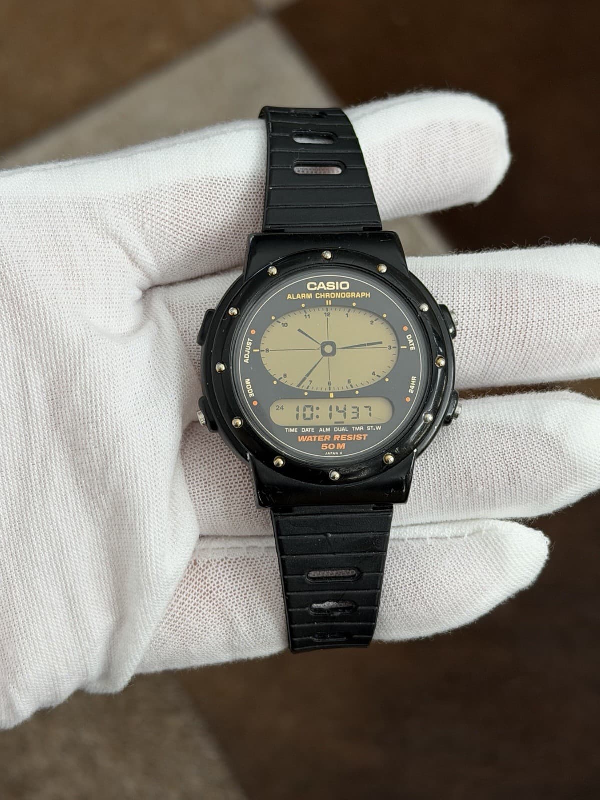 Rare Vintage Casio AE-30W Men’s Alarm Chronograph Digital Sports Watch JDM 1980s - Image 1