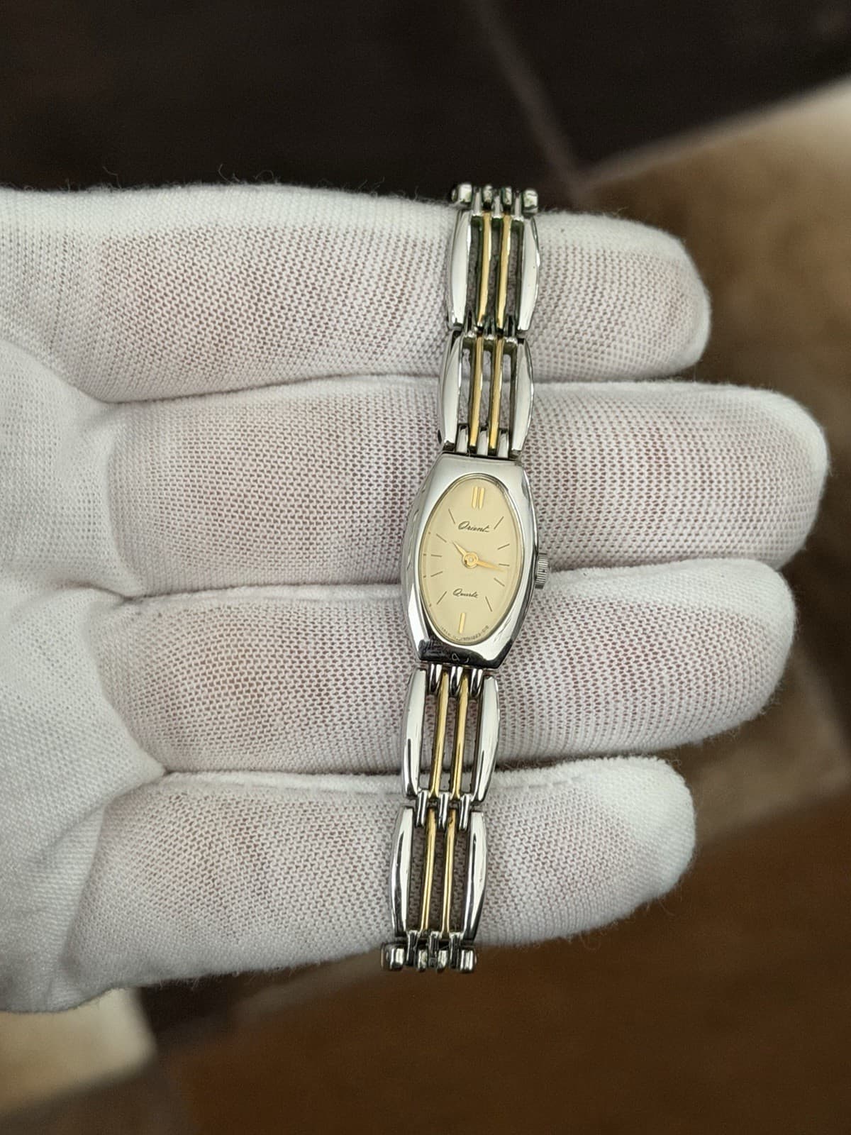 Rare Vintage Orient Quartz Ladies Fancy Classic Bracelet Dress Watch JDM 1970s - Image 1