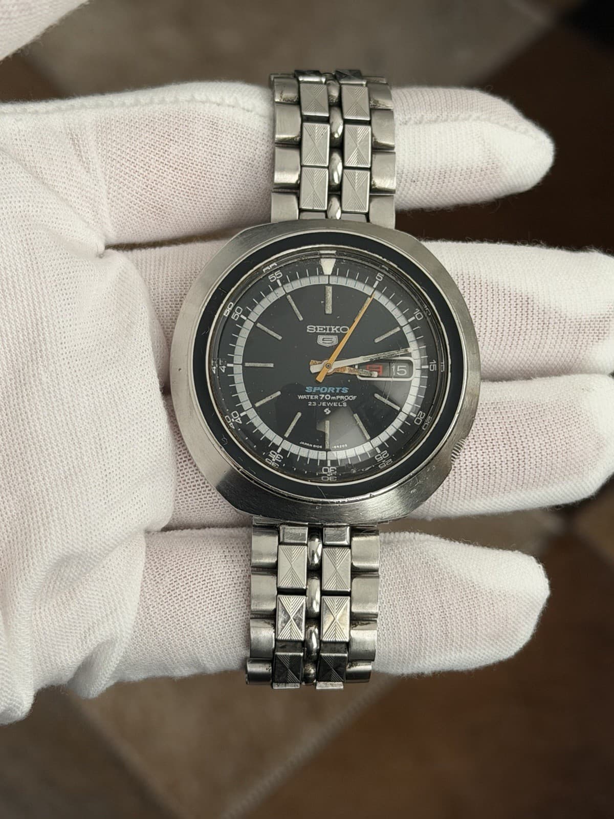 Rare Vintage Seiko 5 Sports UFO 6106-6430 Men’s 23J Automatic Watch JDM 1970s