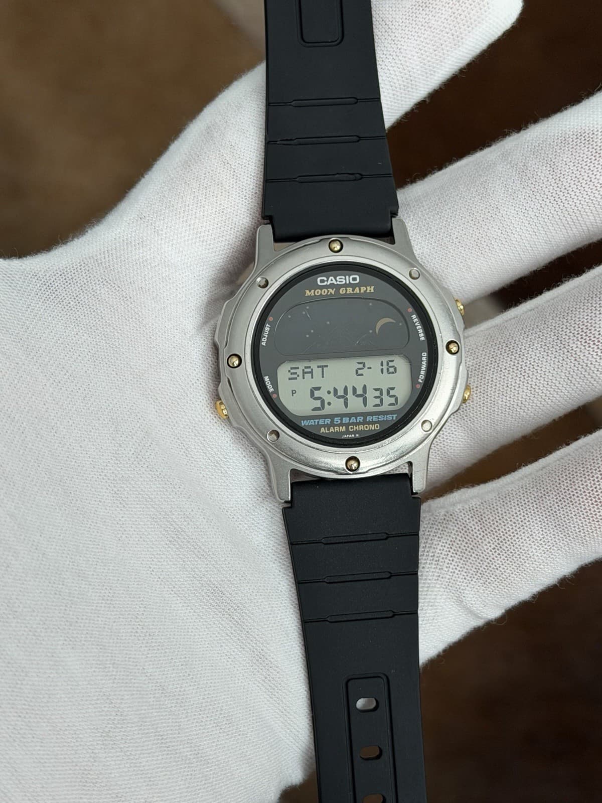 Rare Vintage Casio Moon Graph GMW-61 Men’s Digital Sports Watch JDM 1980s - Image 1