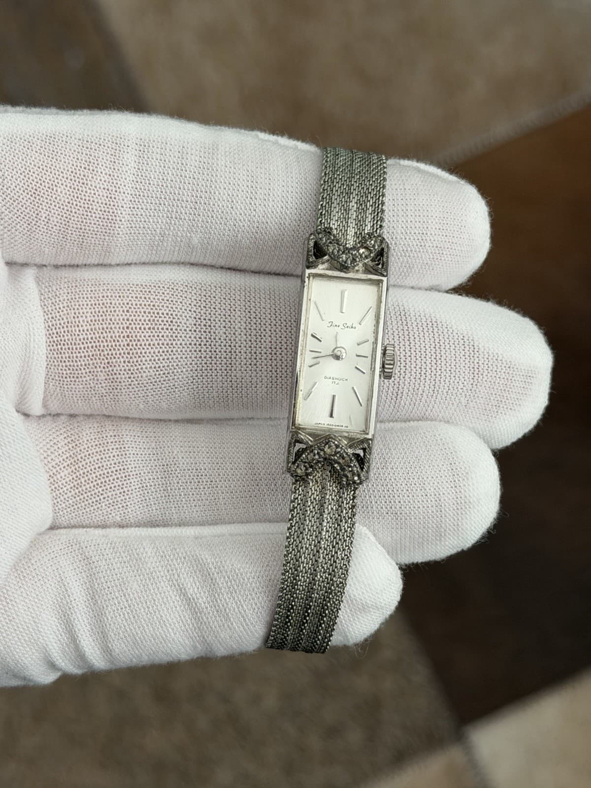Rare Vintage Seiko “Fine Seiko” WGP Ladies Classic Dress Watch 1520-3230 JDM 60s