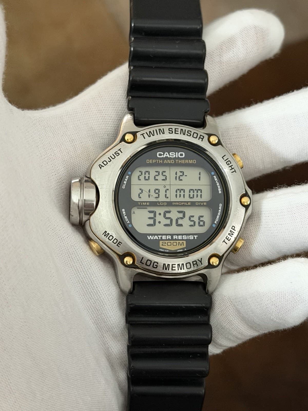 Rare Vintage Casio DEP-600 Men’s Twin Sensor Digital Diver’s Sport Watch JDM 90s - Image 1