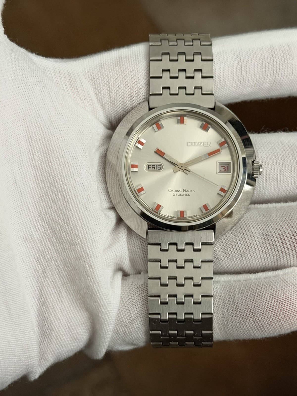 Rare Vintage Citizen Crystal Seven Classic 21J Automatic Men’s Watch JDM 1970s - Image 1