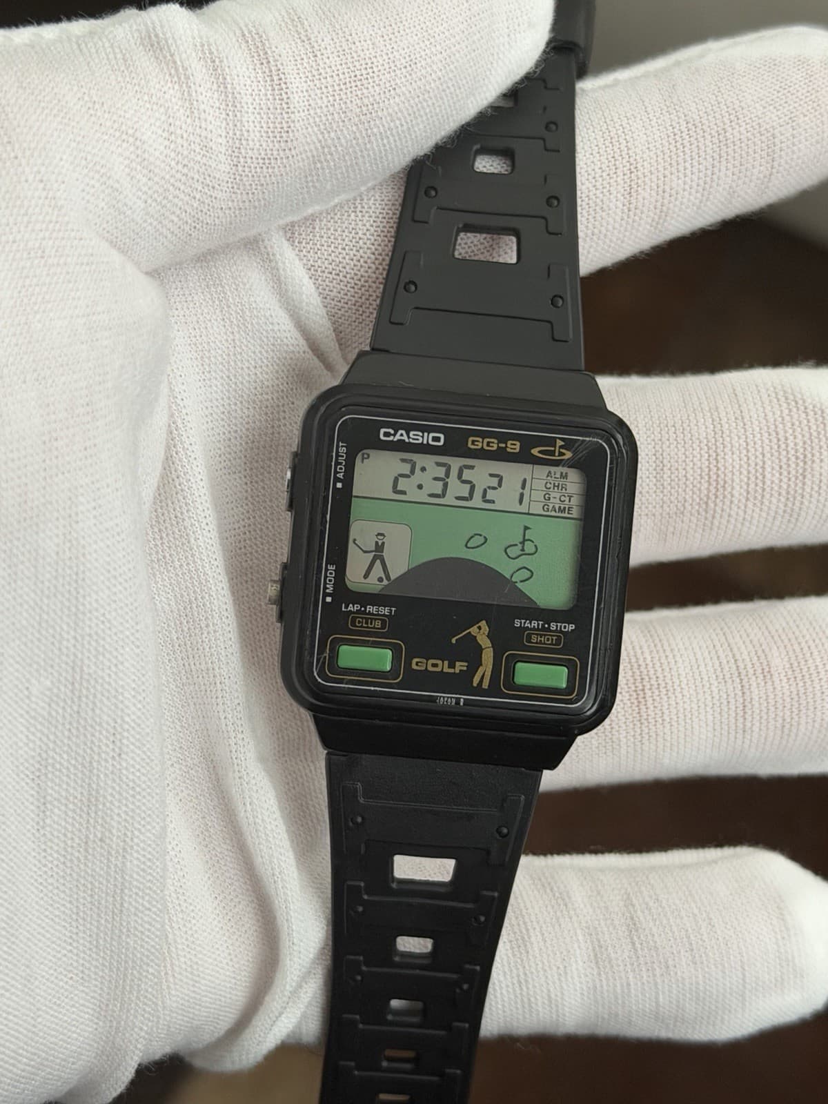 Rare Vintage Casio GG-9 Golf Game Digital Watch Module 227 JDM 1980s - Image 1