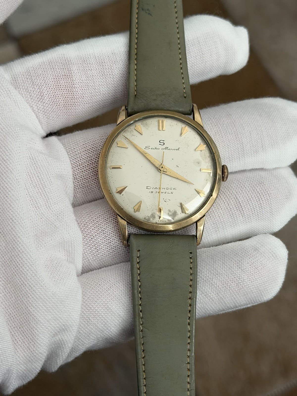 Rare Vintage Seiko Marvel 14021 Seikosha 19J Men’s Classic Dress Watch JDM 1950s