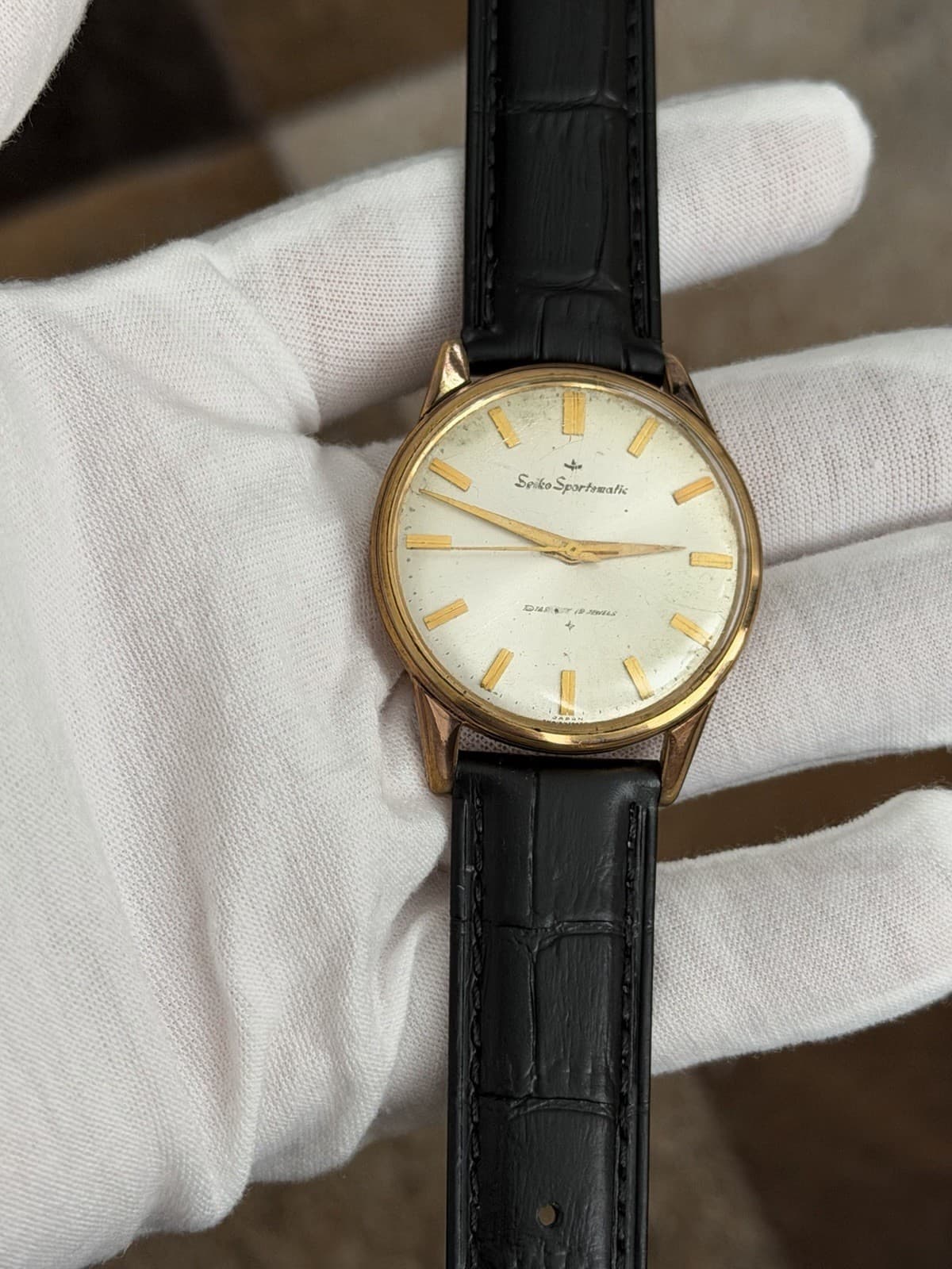 Rare Vintage Seiko Sportsmatic 15035D Men’s 19J Automatic Dress Watch JDM 1960s