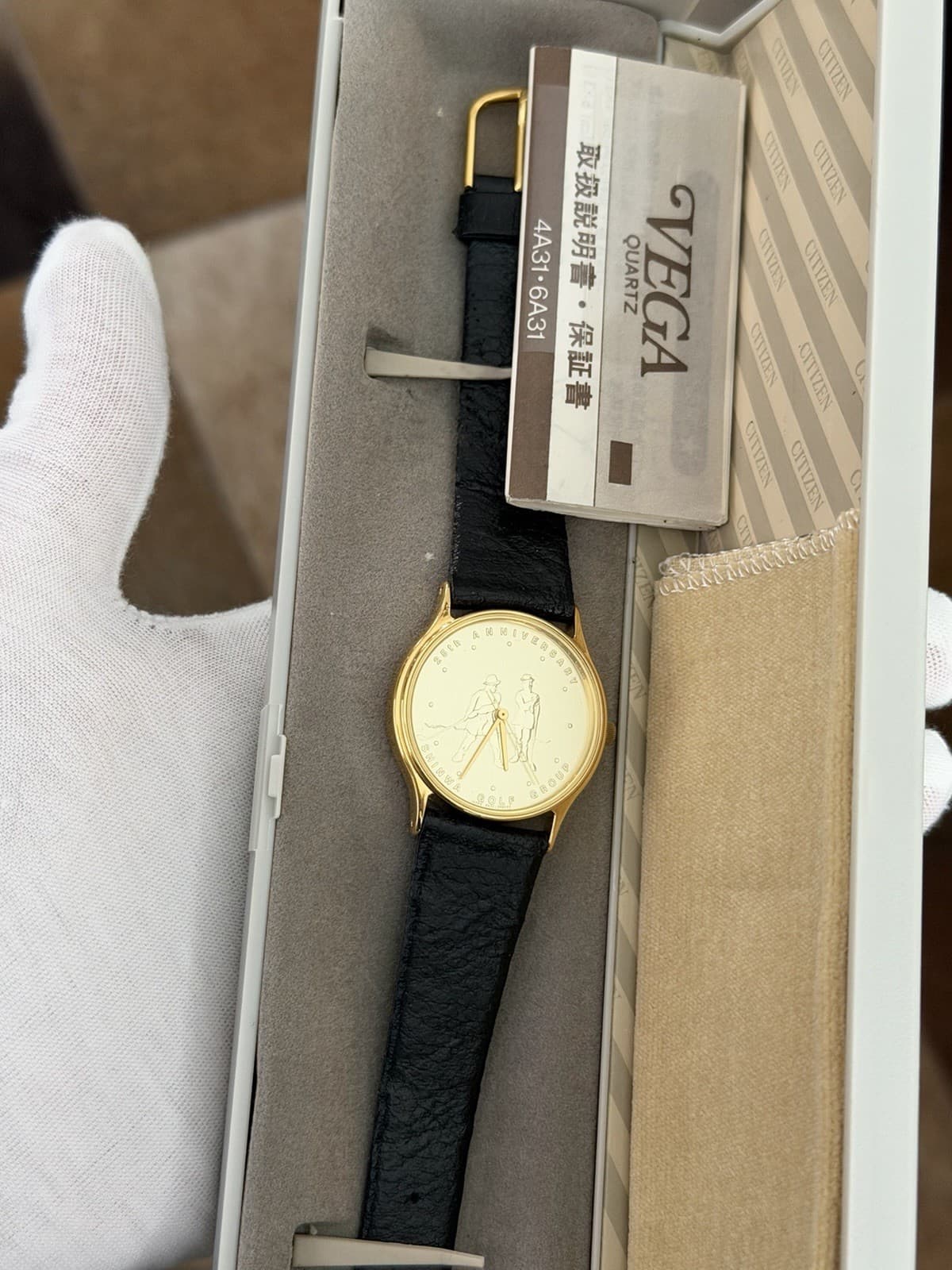NOS Vintage Citizen 25th Anniversary Shinwa Golf Group Men’s Dress Watch JDM 80s - Image 1