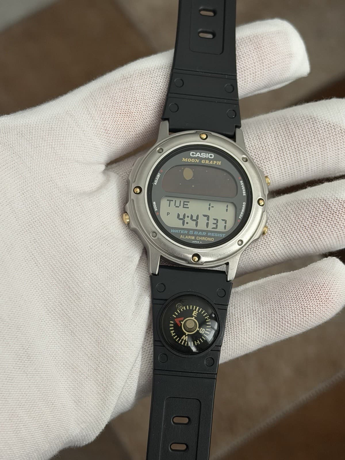 Rare Vintage Casio Moon Graph GMW-61 Men’s Digital Sports Watch JDM 1980s - Image 1