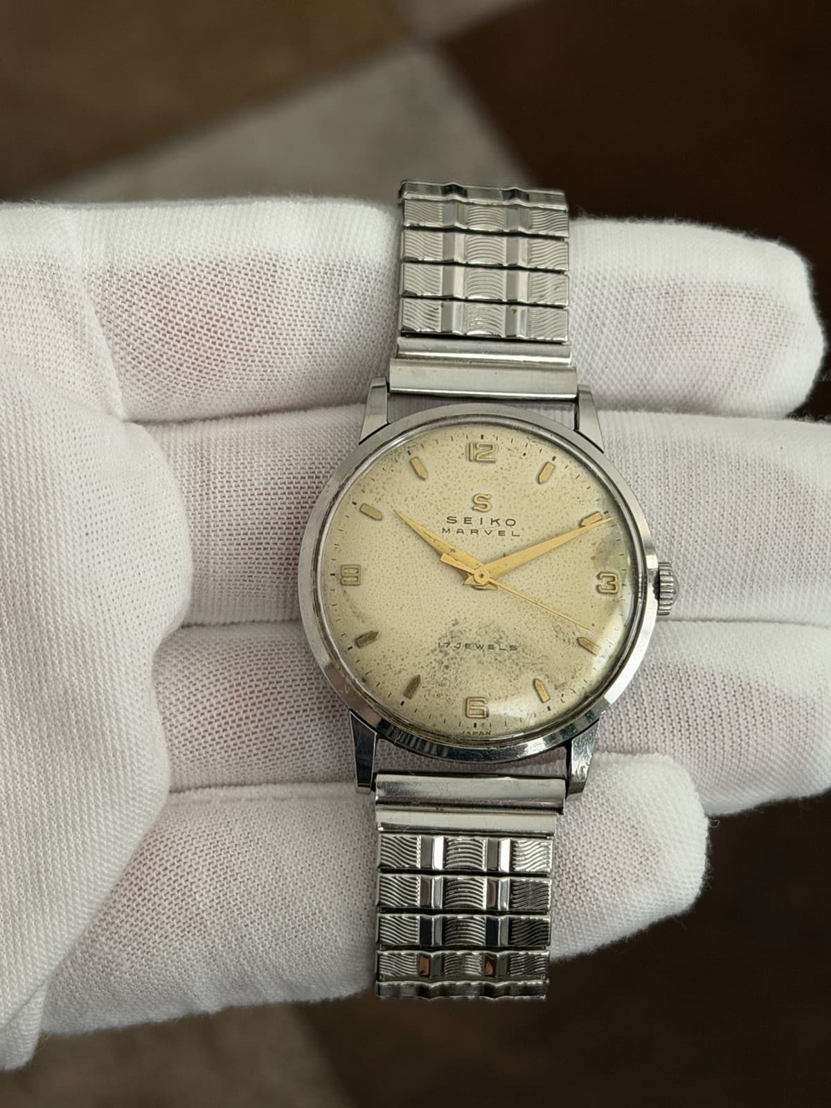 Rare Vintage Seiko Marvel 14037 Seikosha 17J Men’s Classic Dress Watch JDM 1950s - Image 1