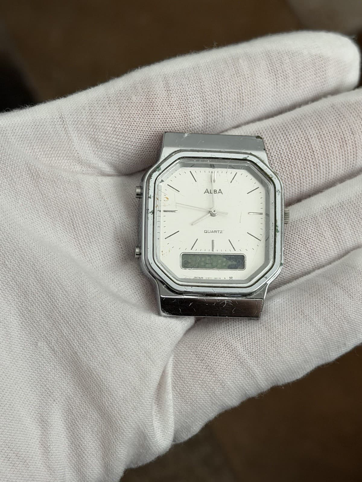 Rare Vintage Alba Quartz V041-5000 Men’s Ana-Digi Classic Sports Watch JDM 1980s
