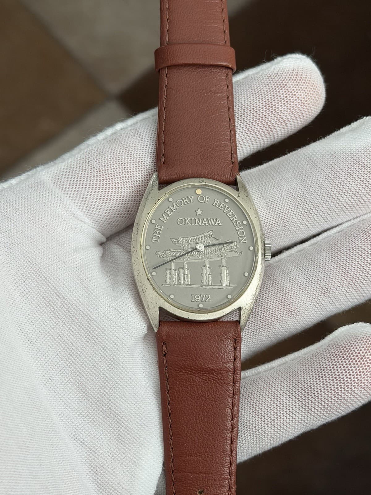 Citizen “The Memory of Reversion Okinawa” 1972 Solid Silver Commemorative Watch - Image 1