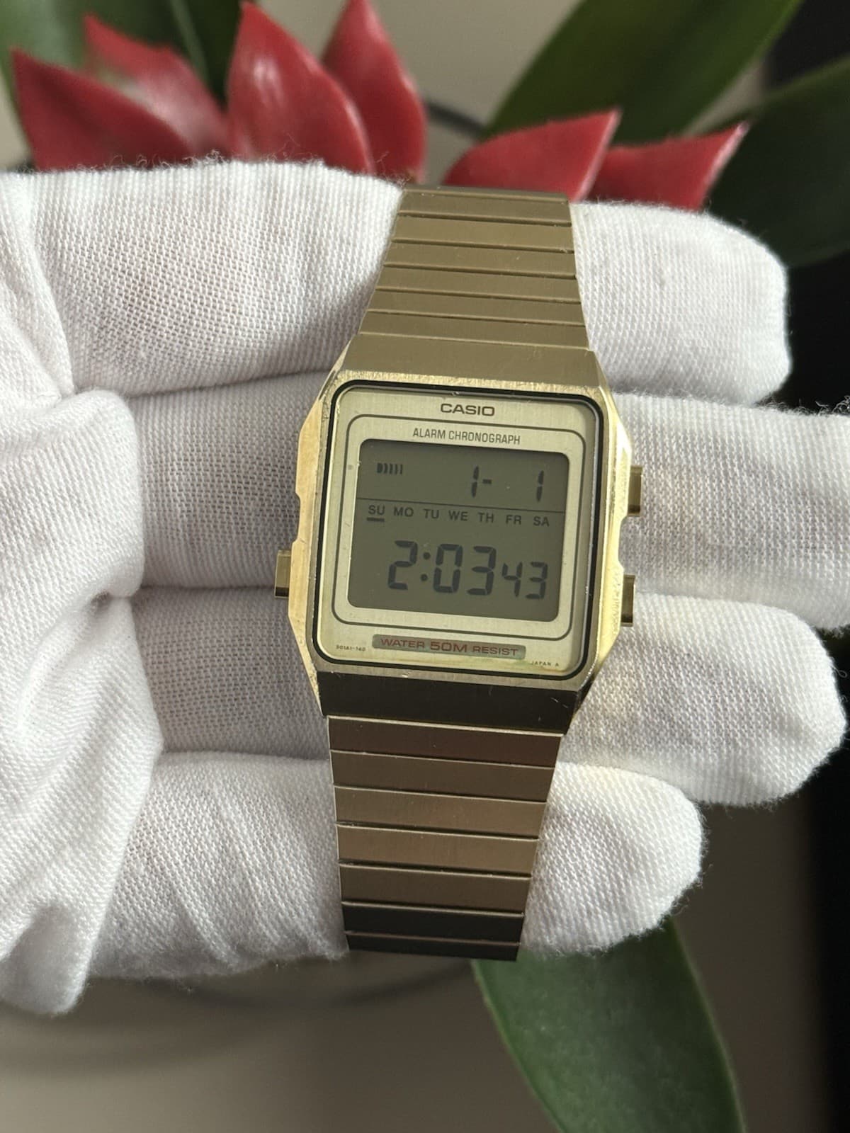 Rare Vintage Casio WS-75G Alarm Chronograph Men’s Digital Sports Watch JDM 1980s - Image 1
