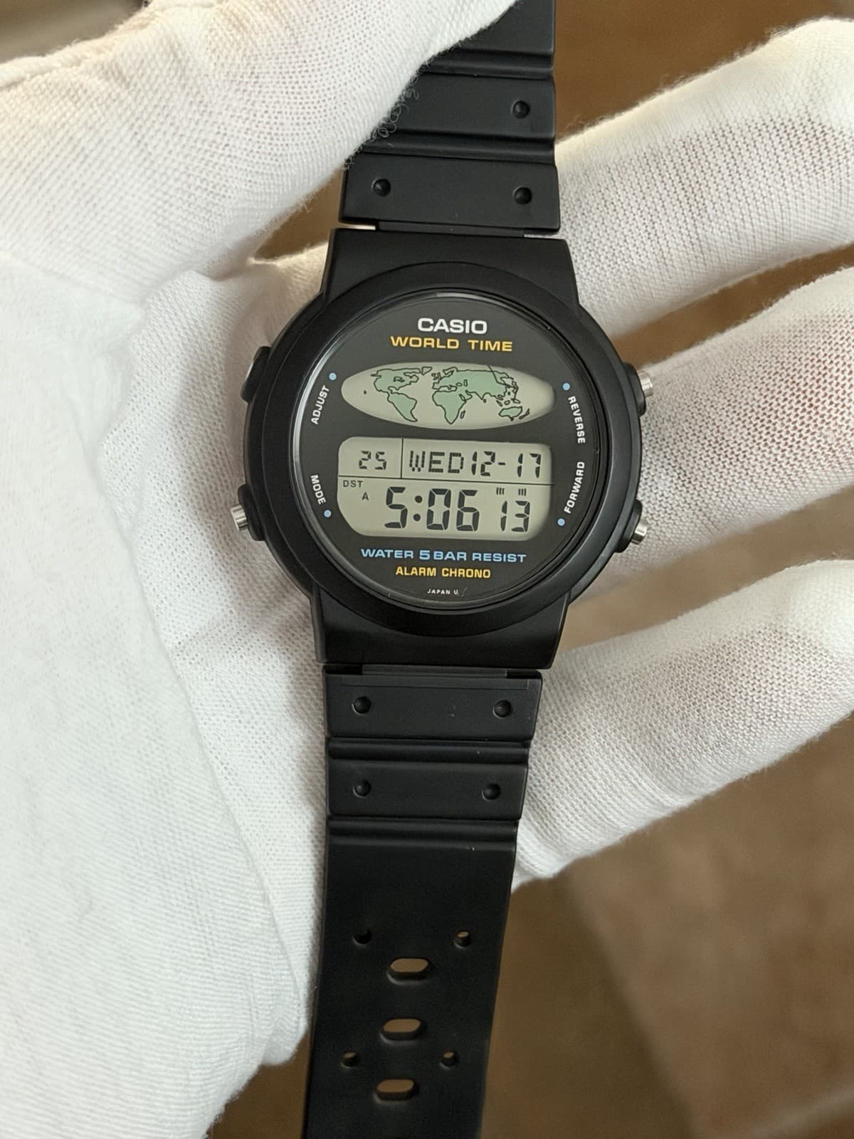Rare Vintage Casio World Time W-60U Men’s Digital Sports Watch JDM 1980s - Image 1