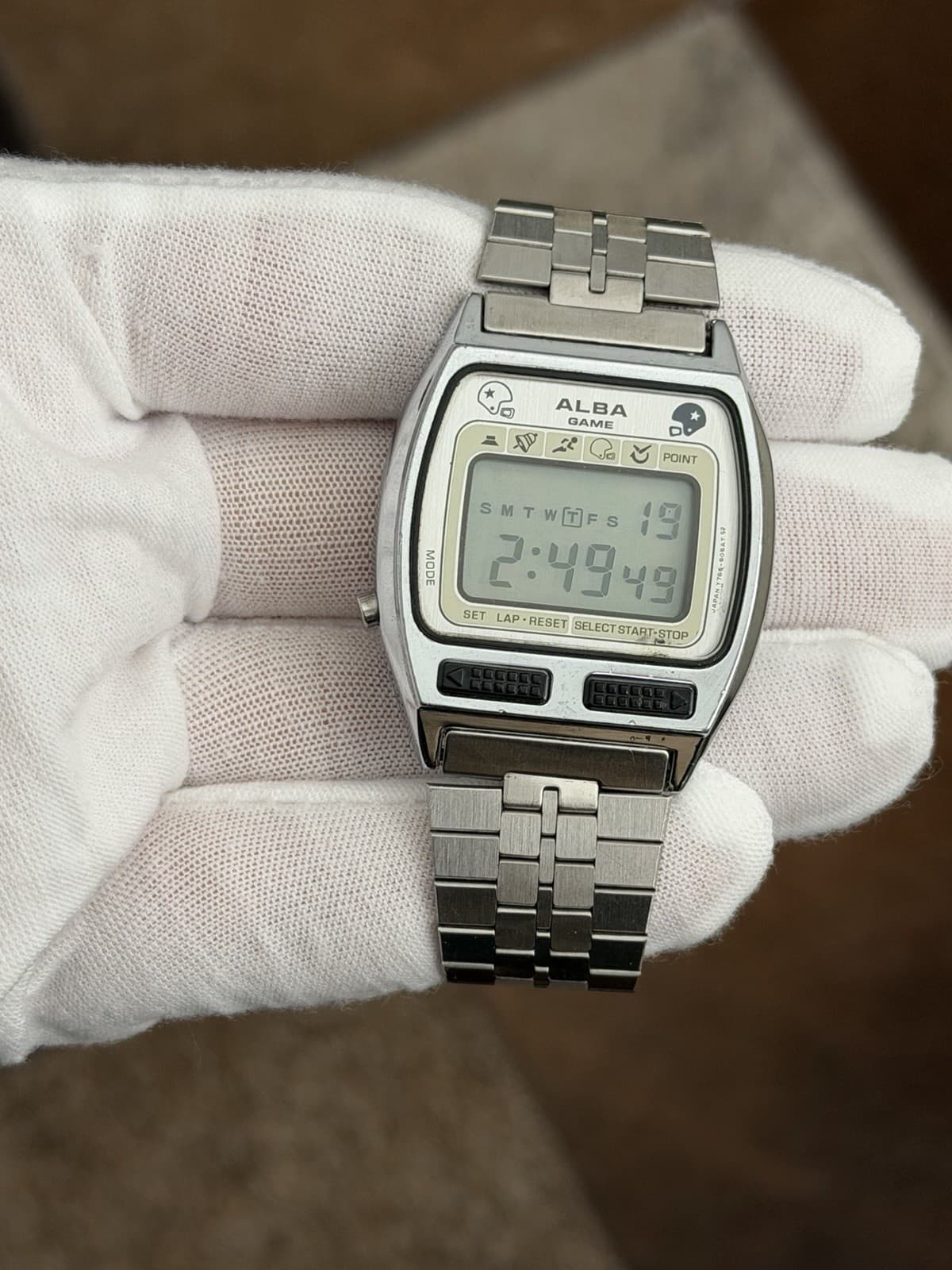 Alba Football Game Y765-5050 Men’s Vintage Digital Sports Watch JDM 1980s