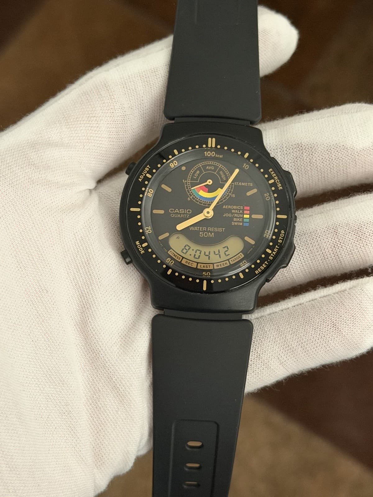 Rare Vintage Casio AW-60 Men’s Ana-Digi Exercise Sports Watch JDM 1980s - Image 1