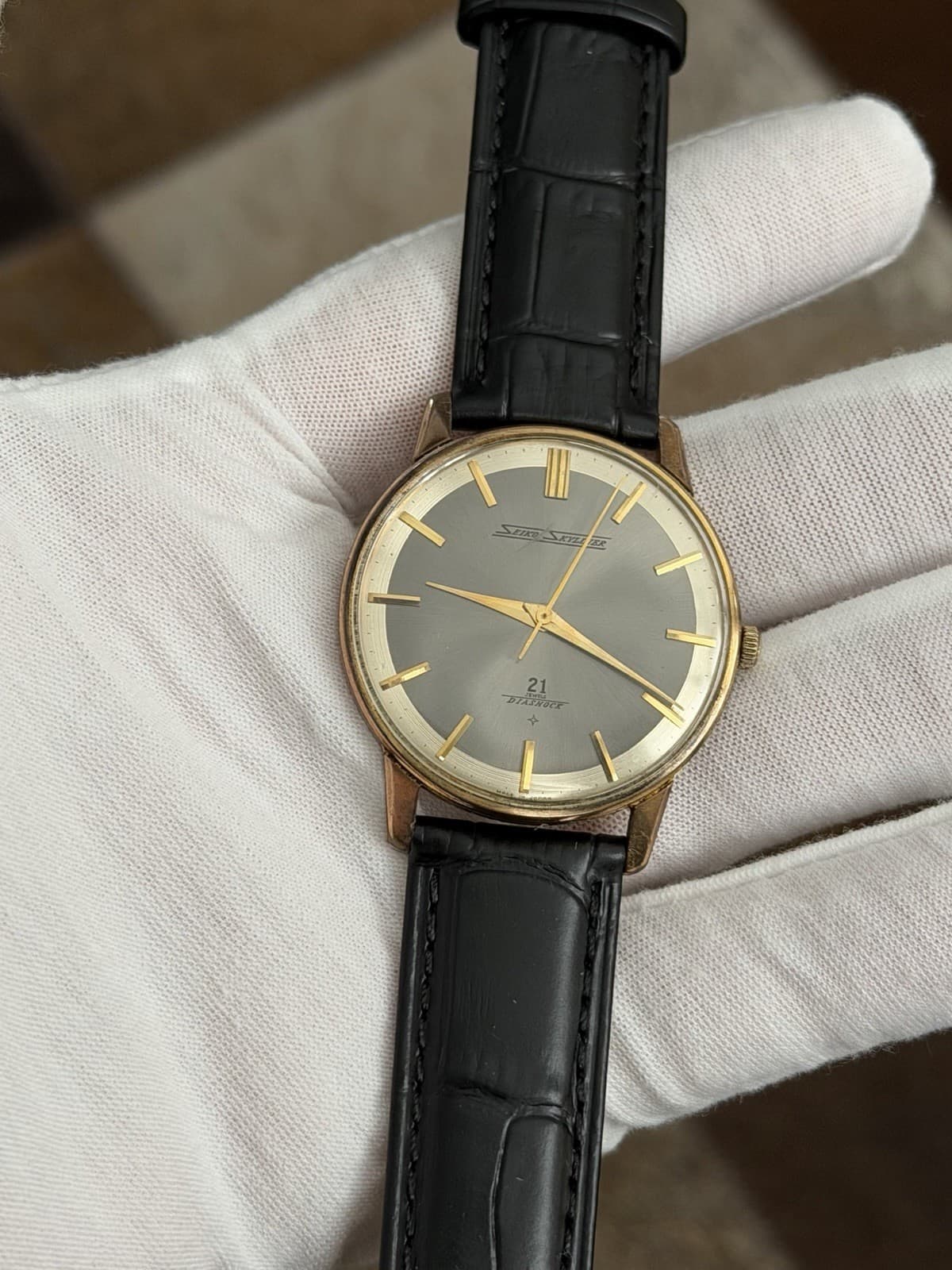 Rare Vintage Seiko Skyliner J15006 Seikosha 21J Classic Dress Watch JDM 1960s - Image 1