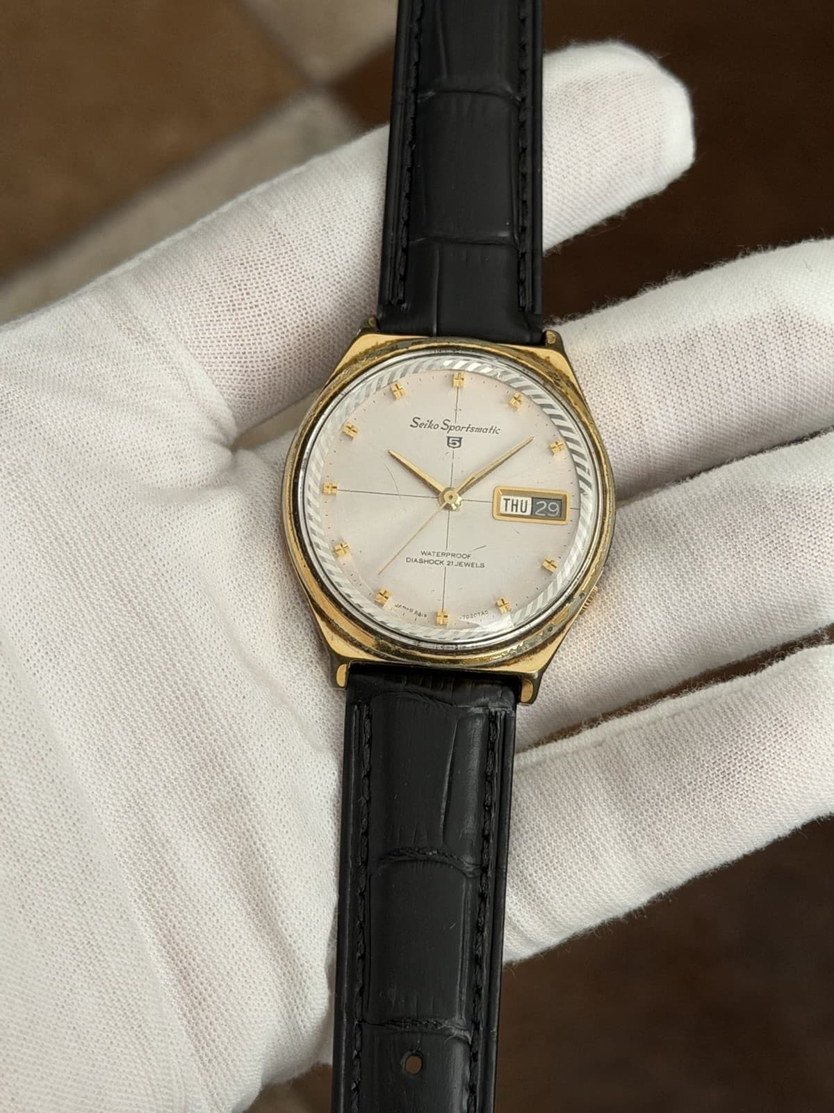 Rare Vintage Seiko 5 Sportsmatic 6619-7020 Men’s Automatic Dress Watch JDM 1960s