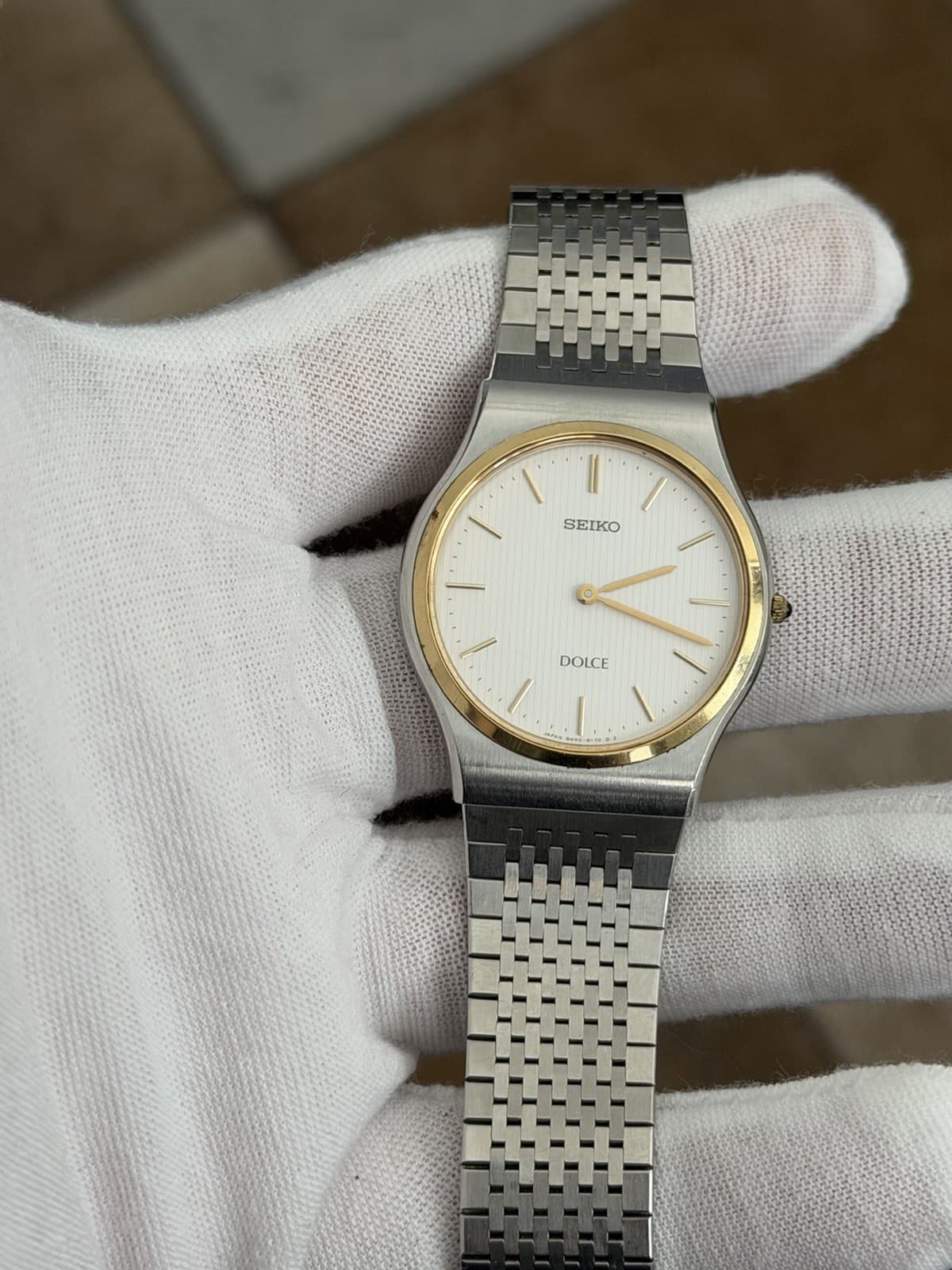 Rare Vintage Seiko Dolce 8N40-6090 Men’s Quartz Classic Dress Watch JDM 1980s - Image 1