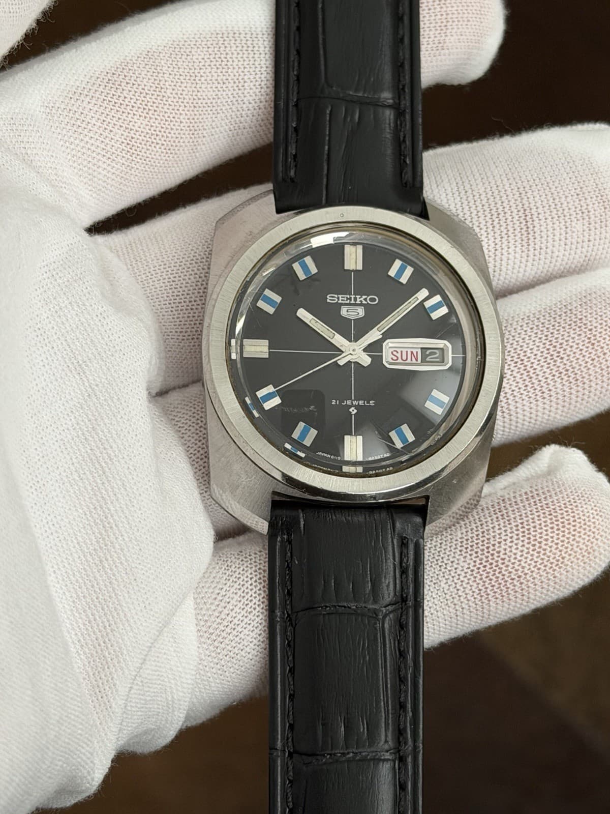Rare Vintage Seiko 5 6119-8220 Men’s 21J Automatic Dress Sports Watch JDM 1960s - Image 1